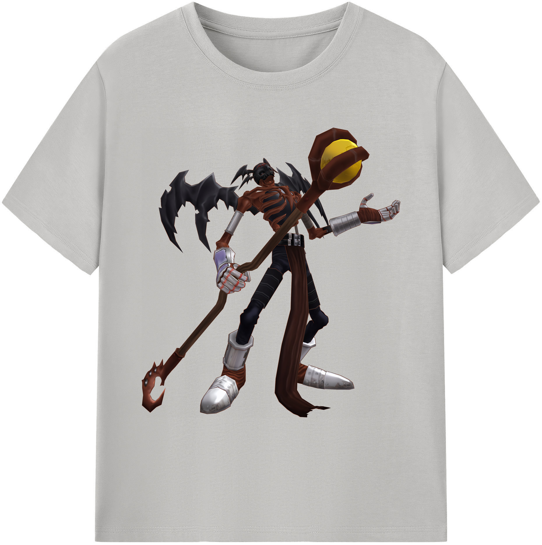 （画像用） Digimon デジタルモンスター/デジモン 綿100％ メンズ半袖Tシャツ｜肌触りやわらか＆通気性