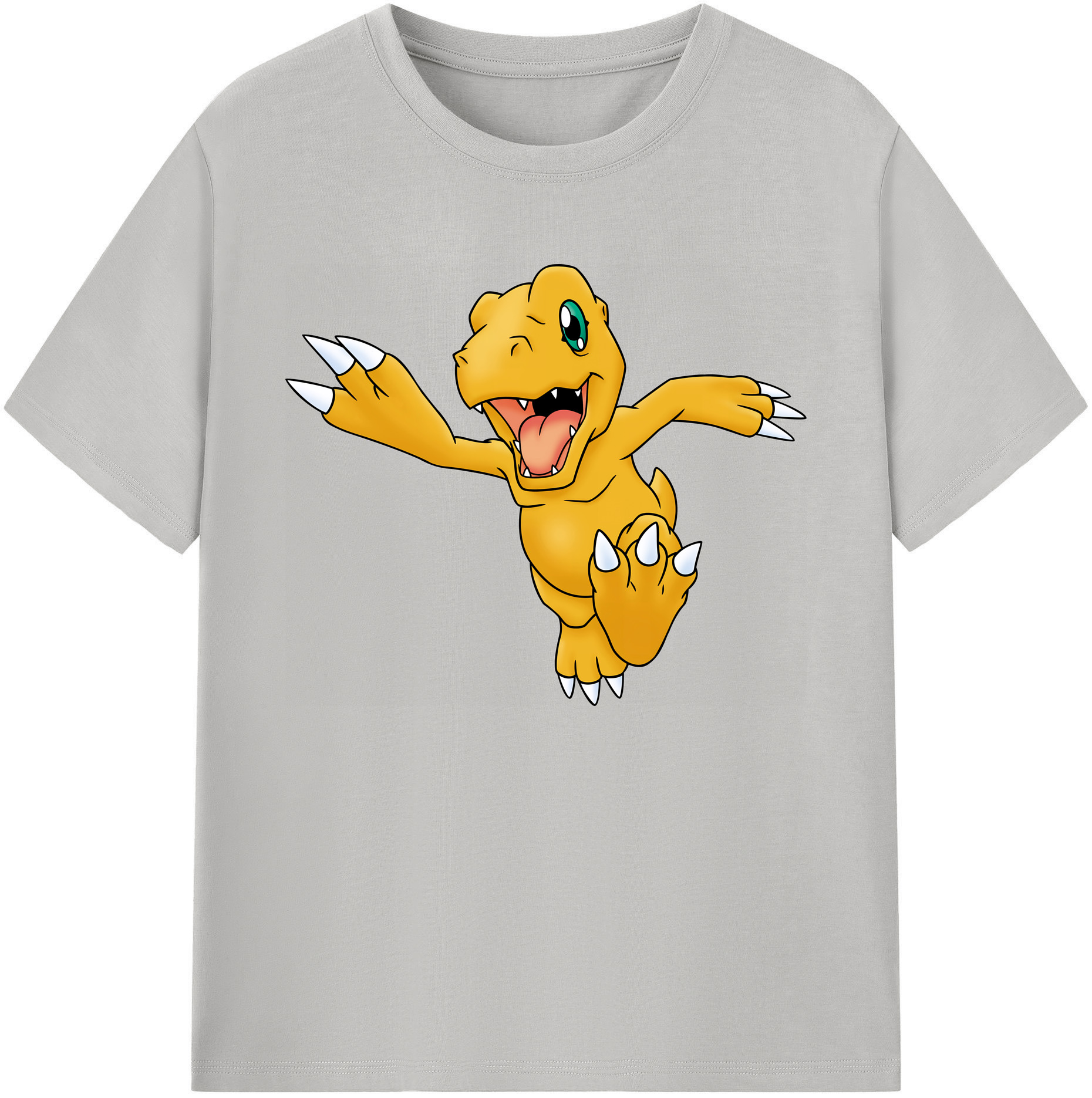 （画像用） Digimon デジタルモンスター/デジモン 綿100％ メンズ半袖Tシャツ｜肌触りやわらか＆通気性