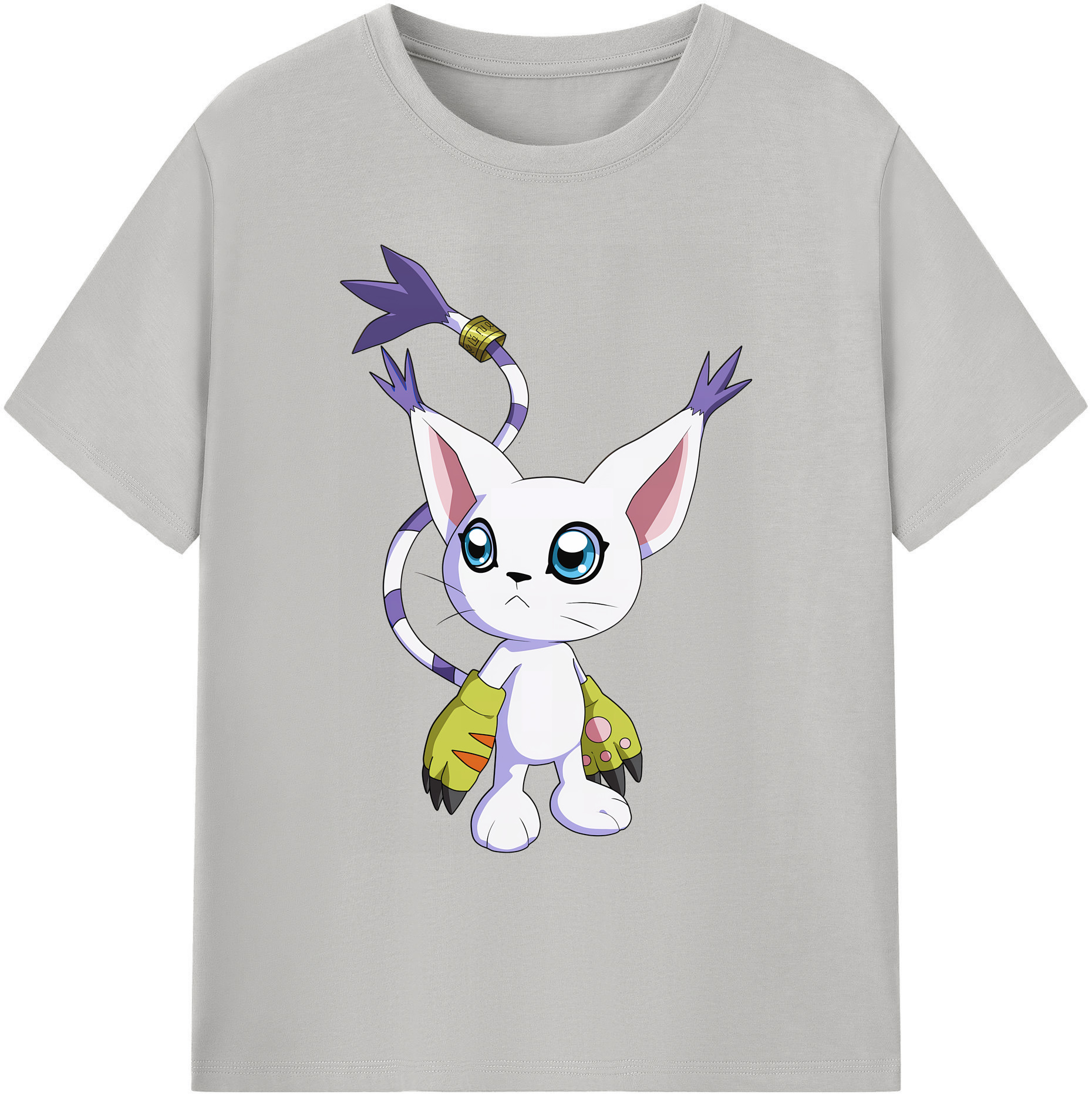 （画像用） Digimon デジタルモンスター/デジモン 綿100％ メンズ半袖Tシャツ｜肌触りやわらか＆通気性
