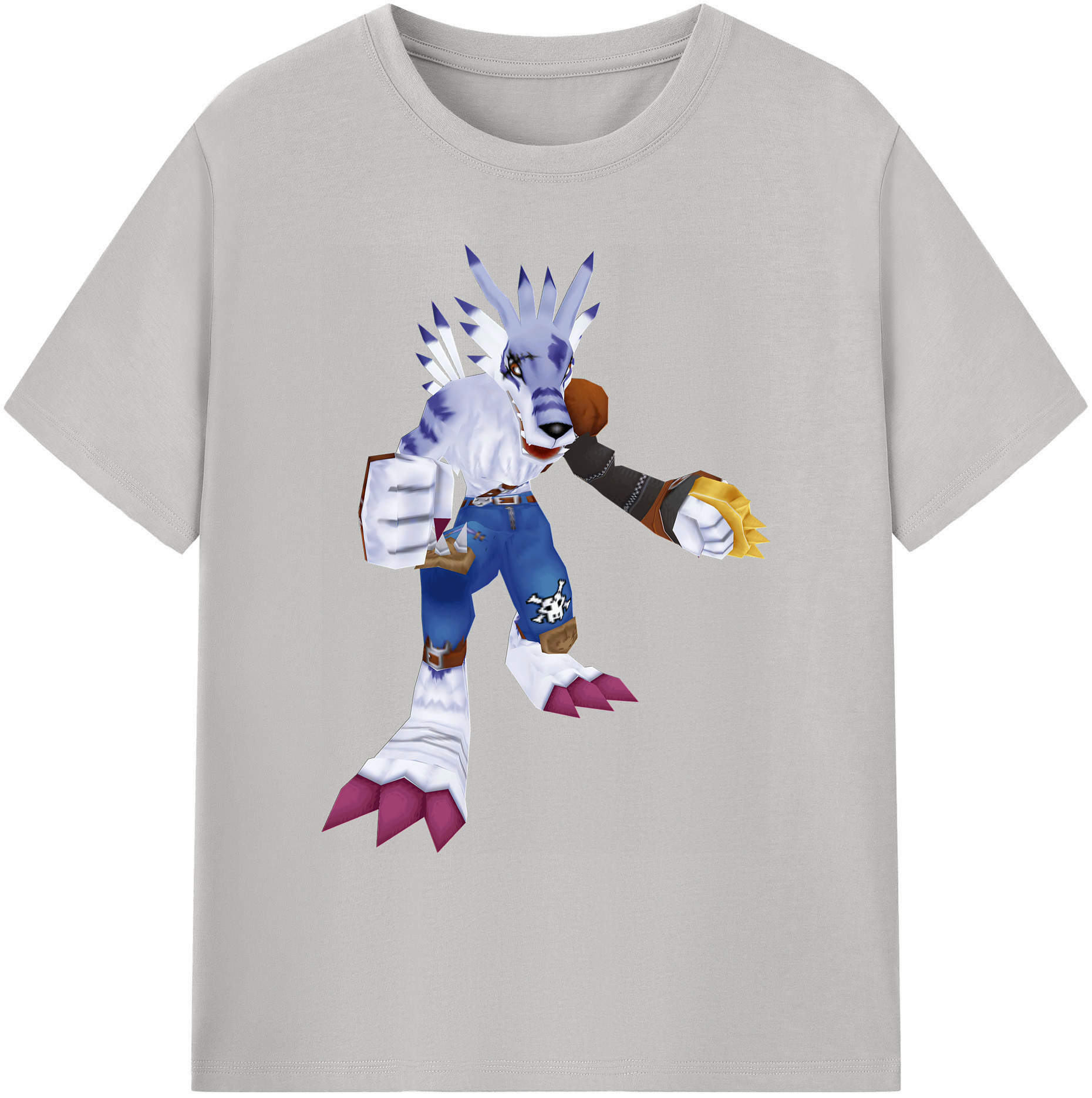 （画像用） Digimon デジタルモンスター/デジモン 綿100％ メンズ半袖Tシャツ｜肌触りやわらか＆通気性