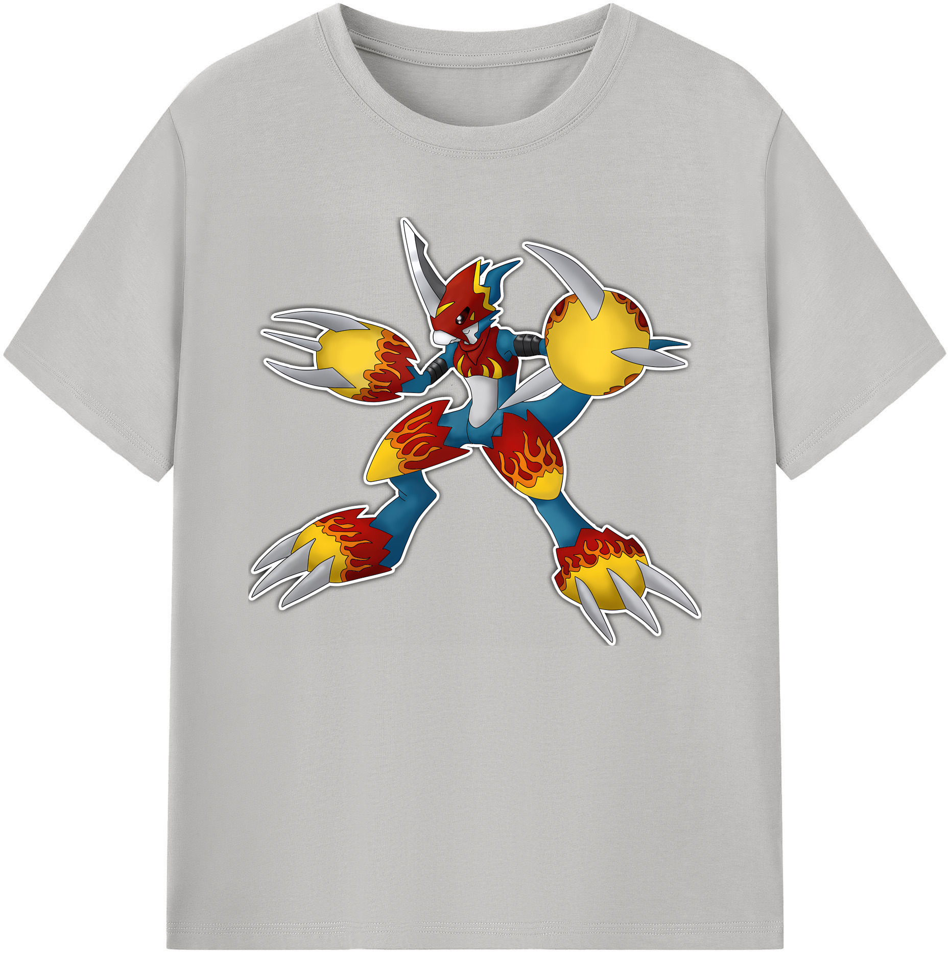 （画像用） Digimon デジタルモンスター/デジモン 綿100％ メンズ半袖Tシャツ｜肌触りやわらか＆通気性