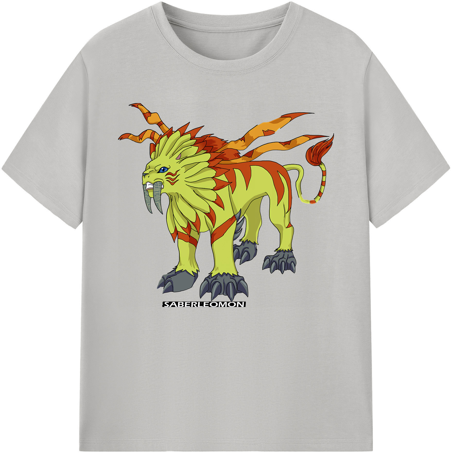 （画像用） Digimon デジタルモンスター/デジモン 綿100％ メンズ半袖Tシャツ｜肌触りやわらか＆通気性