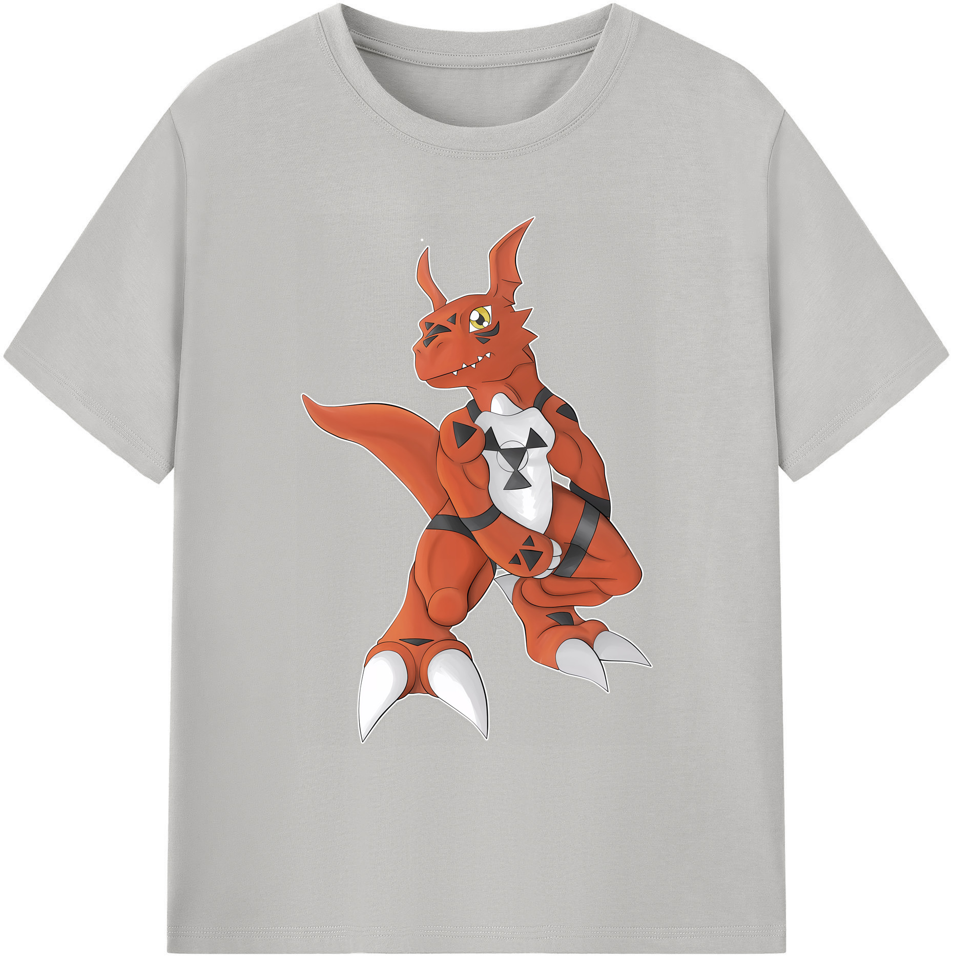 （画像用） Digimon デジタルモンスター/デジモン 綿100％ メンズ半袖Tシャツ｜肌触りやわらか＆通気性