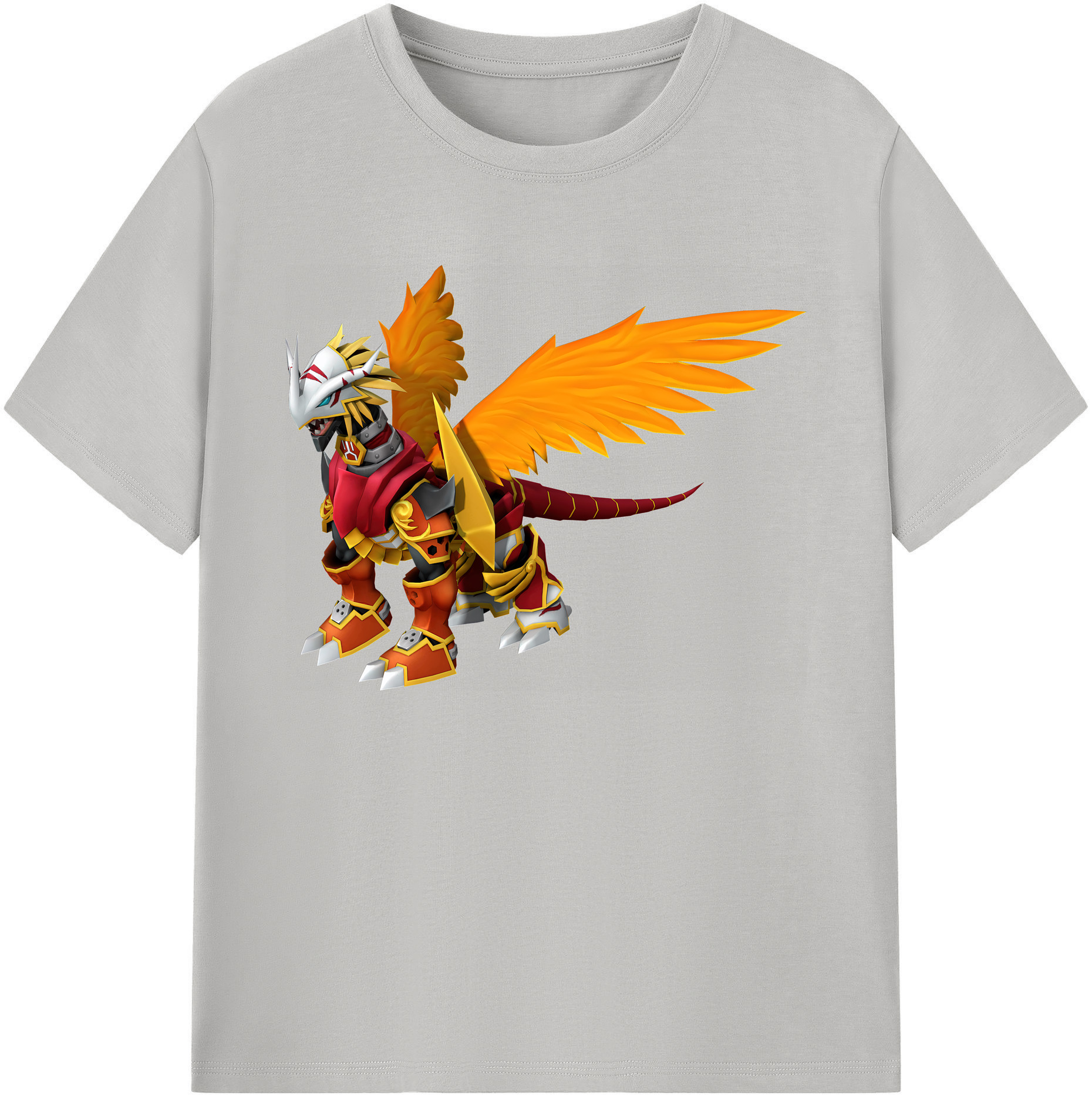 （画像用） Digimon デジタルモンスター/デジモン 綿100％ メンズ半袖Tシャツ｜肌触りやわらか＆通気性