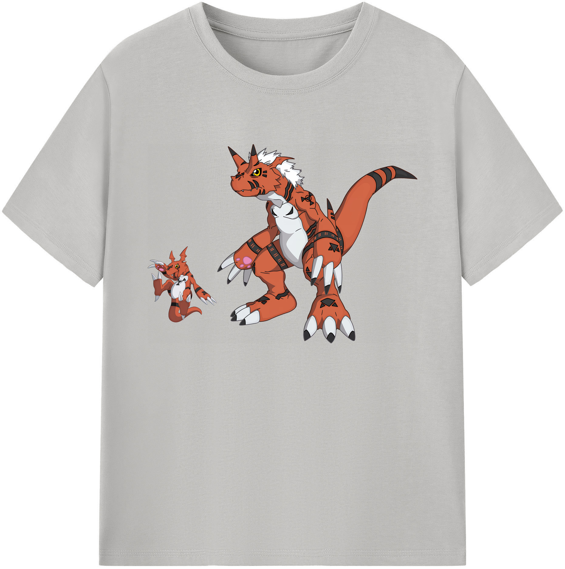 （画像用） Digimon デジタルモンスター/デジモン 綿100％ メンズ半袖Tシャツ｜肌触りやわらか＆通気性