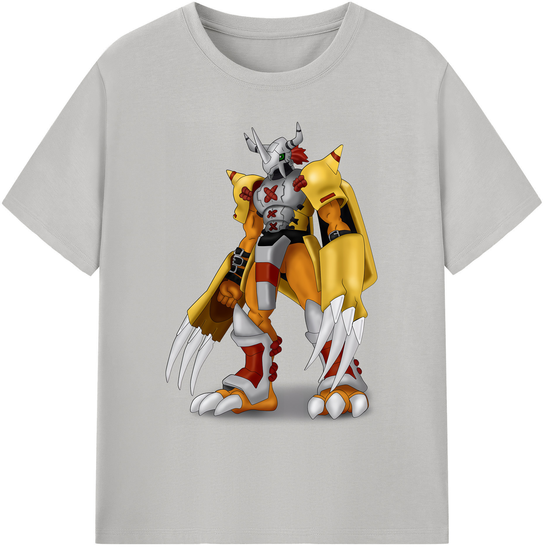 （画像用） Digimon デジタルモンスター/デジモン 綿100％ メンズ半袖Tシャツ｜肌触りやわらか＆通気性