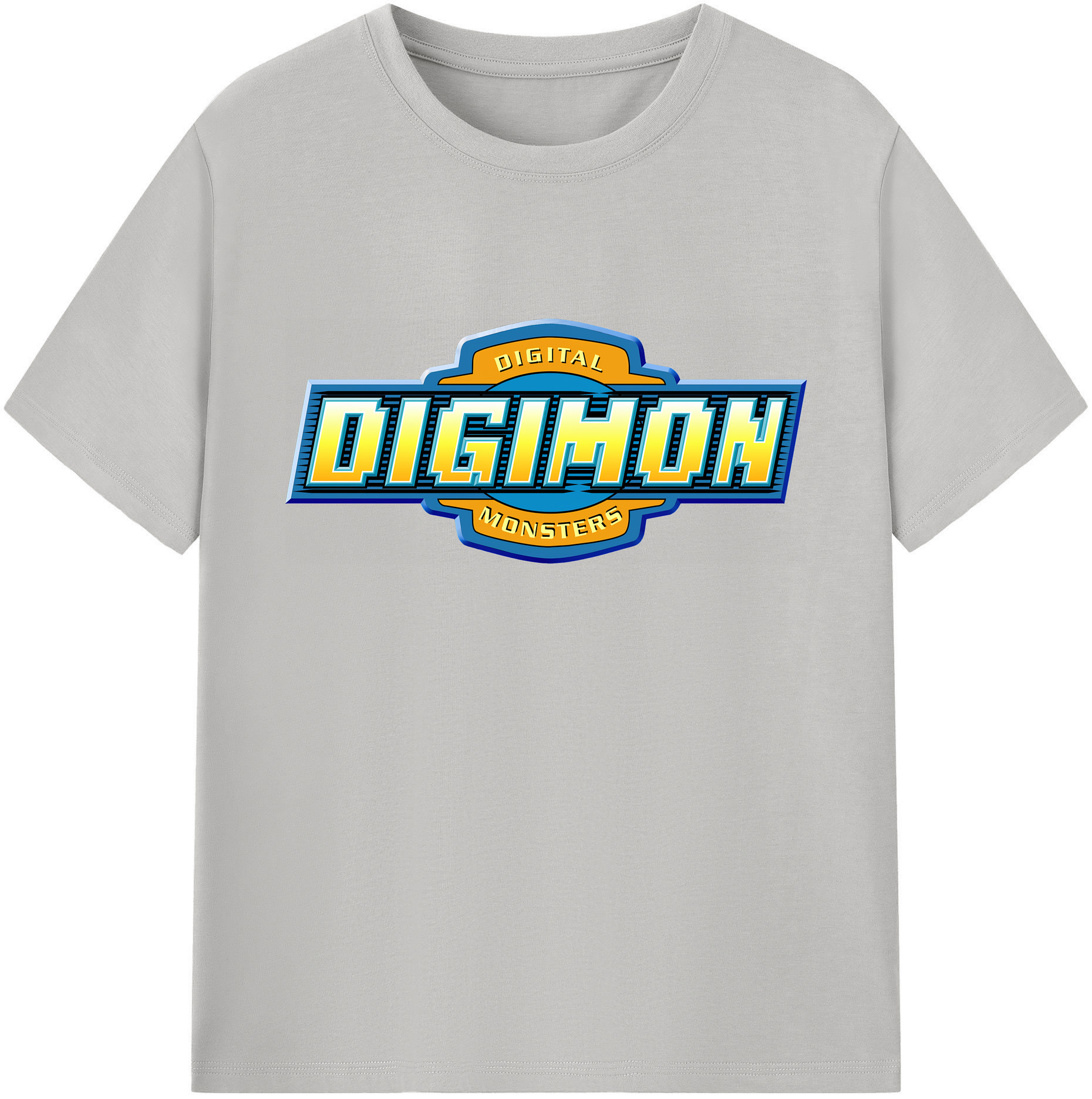 （画像用） Digimon デジタルモンスター/デジモン 綿100％ メンズ半袖Tシャツ｜肌触りやわらか＆通気性