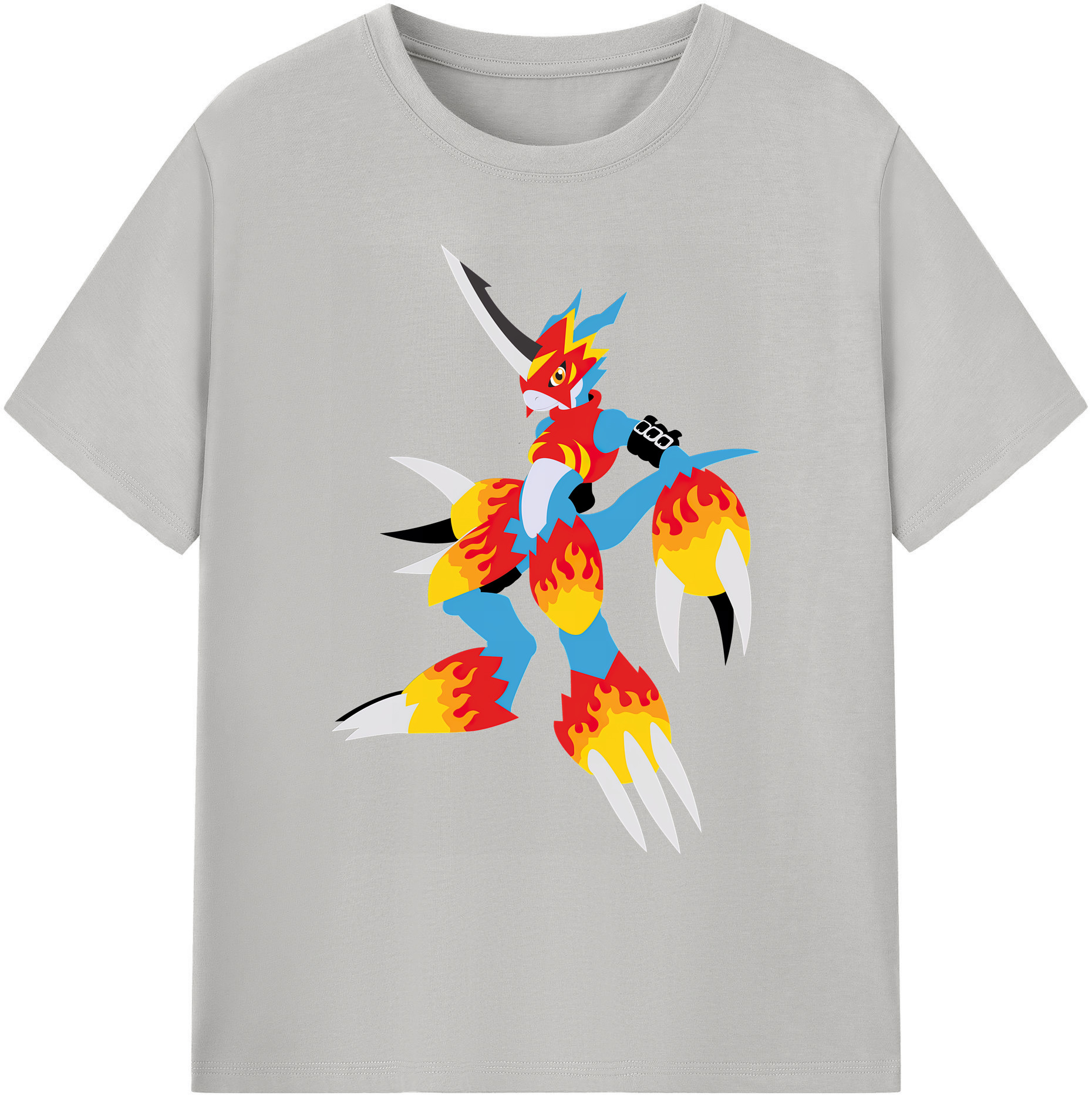 （画像用） Digimon デジタルモンスター/デジモン 綿100％ メンズ半袖Tシャツ｜肌触りやわらか＆通気性