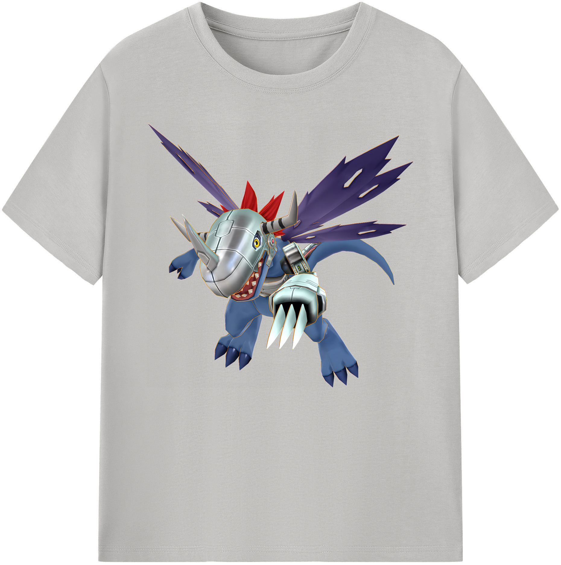（画像用） Digimon デジタルモンスター/デジモン 綿100％ メンズ半袖Tシャツ｜肌触りやわらか＆通気性