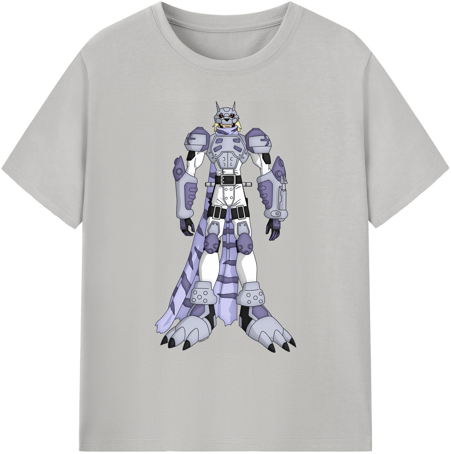 （画像用） Digimon デジタルモンスター/デジモン 綿100％ メンズ半袖Tシャツ｜肌触りやわらか＆通気性