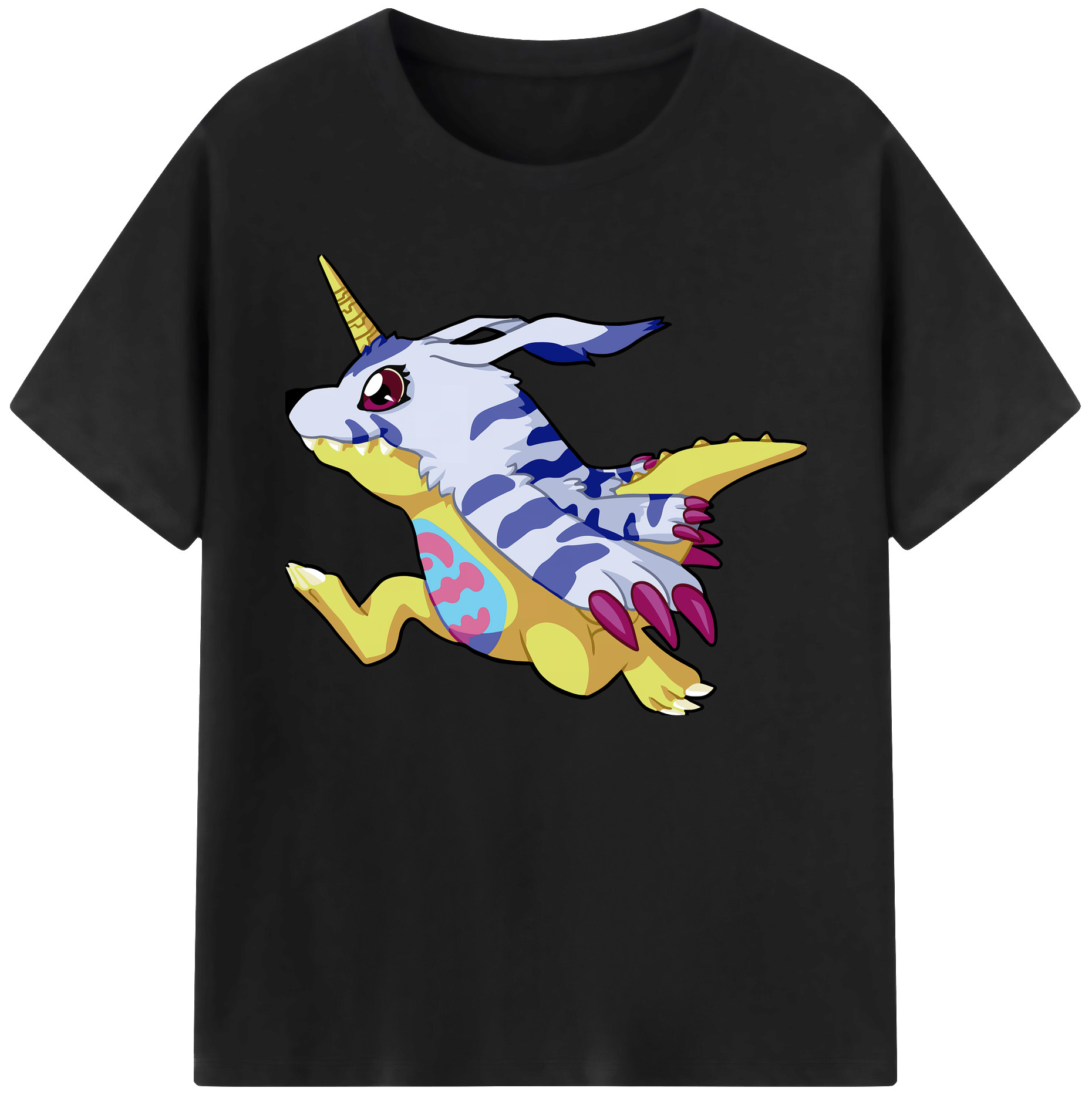 （画像用） Digimon デジタルモンスター/デジモン 綿100％ メンズ半袖Tシャツ｜肌触りやわらか＆通気性