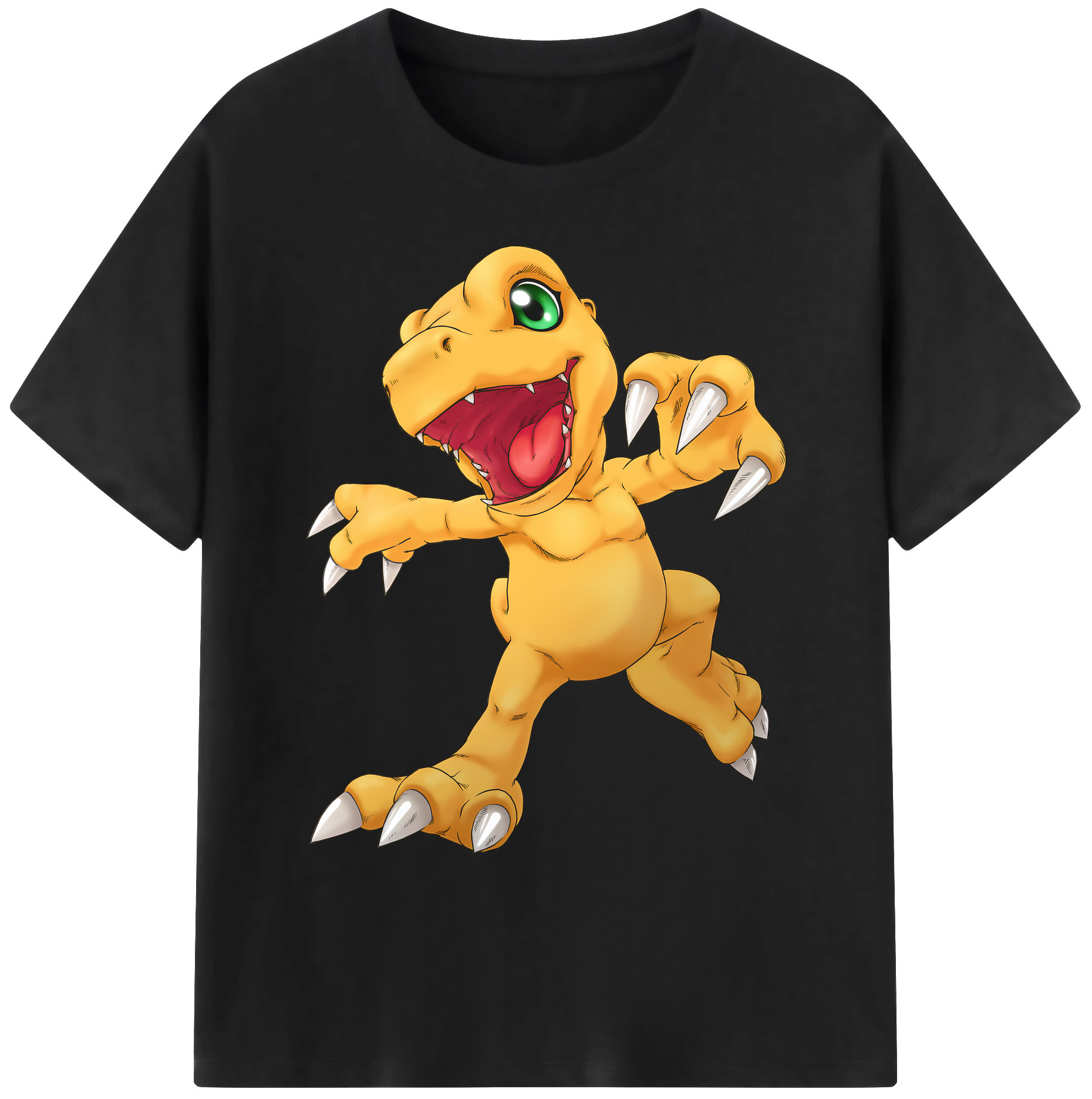 （画像用） Digimon デジタルモンスター/デジモン 綿100％ メンズ半袖Tシャツ｜肌触りやわらか＆通気性