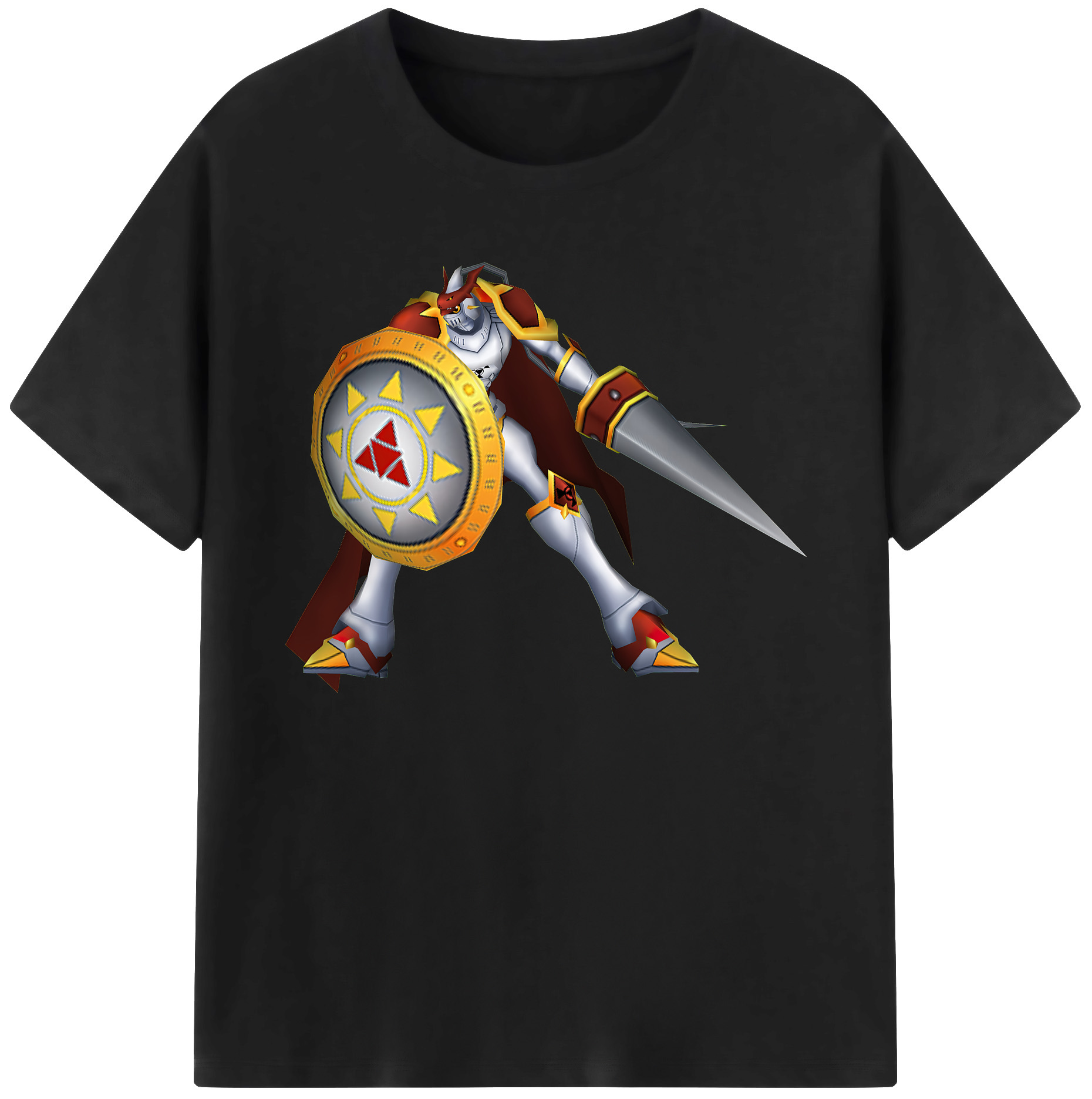 （画像用） Digimon デジタルモンスター/デジモン 綿100％ メンズ半袖Tシャツ｜肌触りやわらか＆通気性