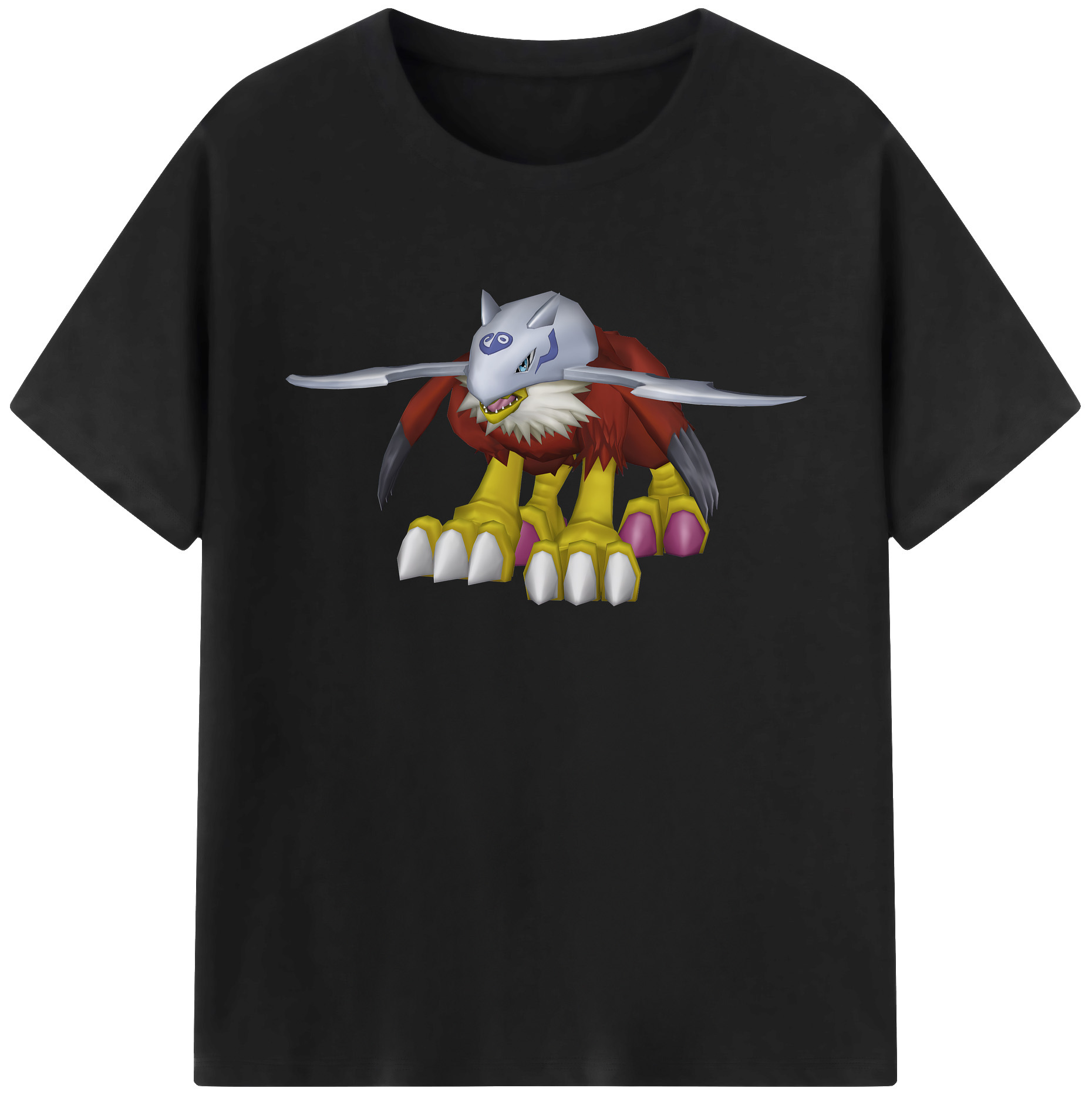 （画像用） Digimon デジタルモンスター/デジモン 綿100％ メンズ半袖Tシャツ｜肌触りやわらか＆通気性