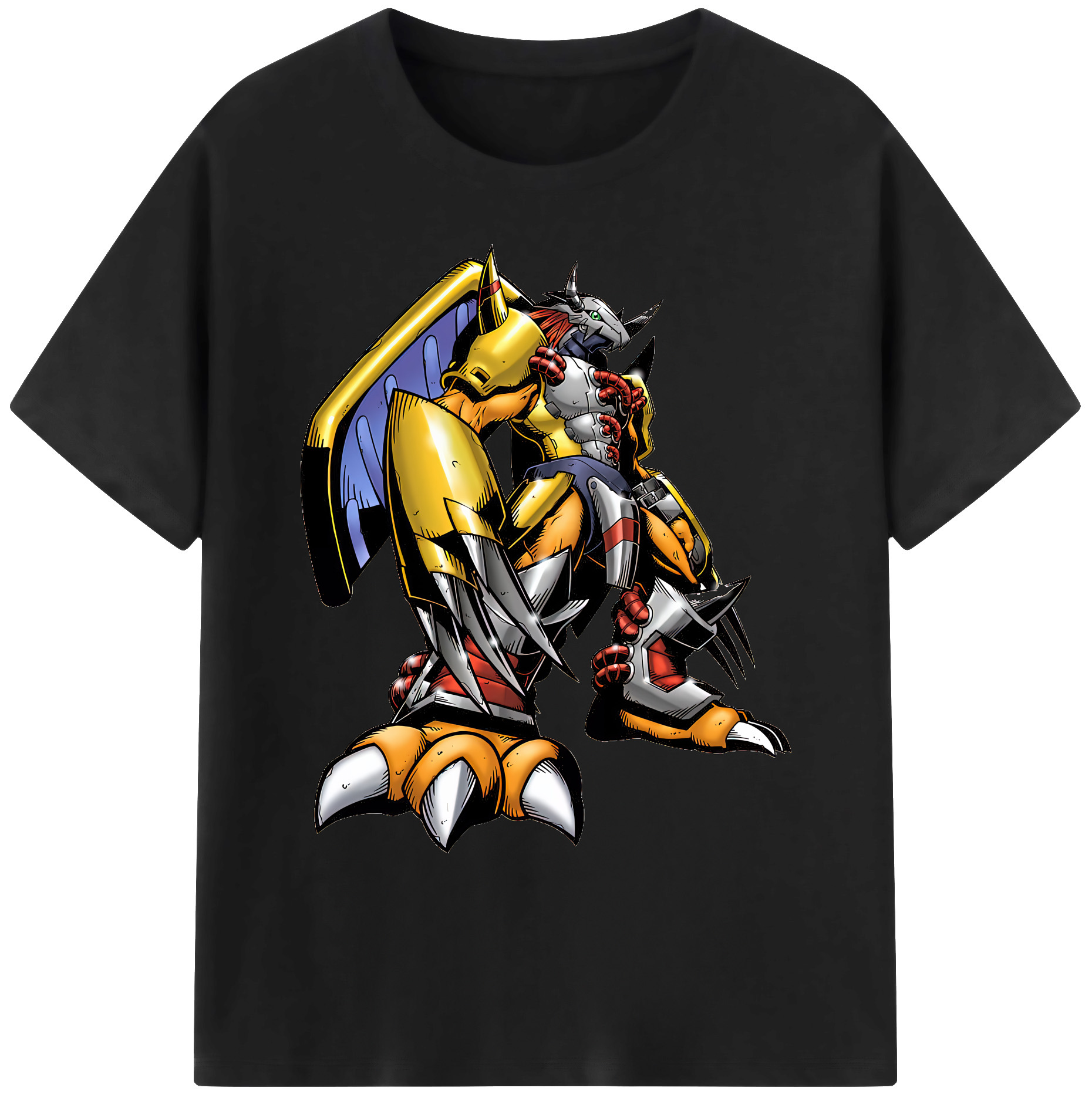 （画像用） Digimon デジタルモンスター/デジモン 綿100％ メンズ半袖Tシャツ｜肌触りやわらか＆通気性
