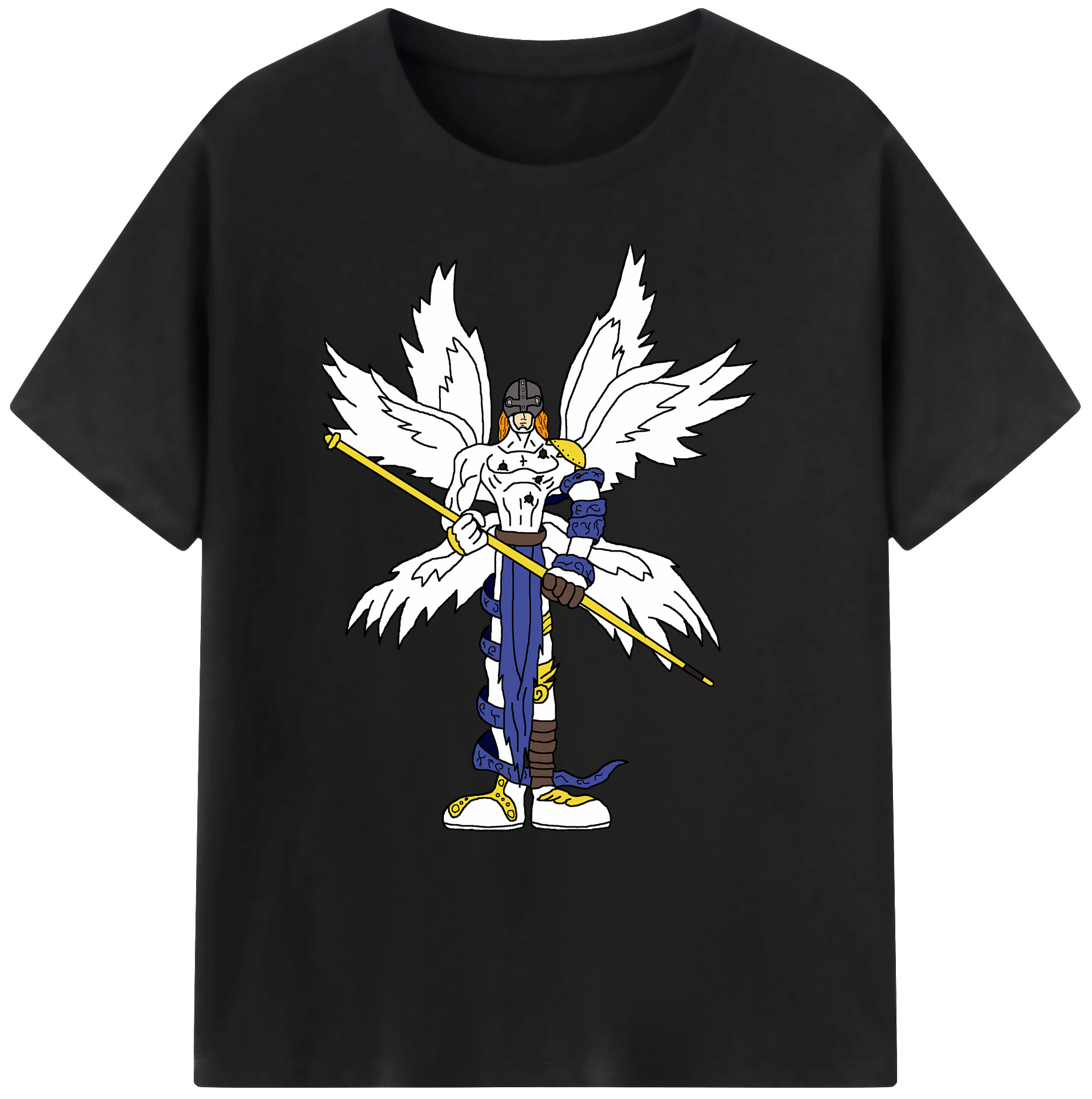（画像用） Digimon デジタルモンスター/デジモン 綿100％ メンズ半袖Tシャツ｜肌触りやわらか＆通気性