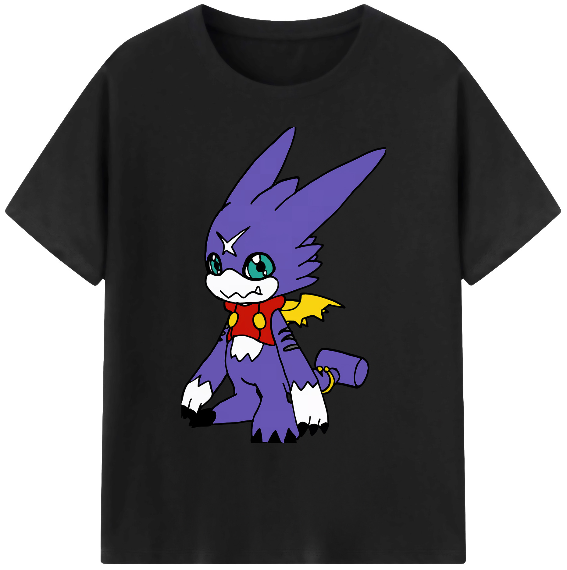 （画像用） Digimon デジタルモンスター/デジモン 綿100％ メンズ半袖Tシャツ｜肌触りやわらか＆通気性