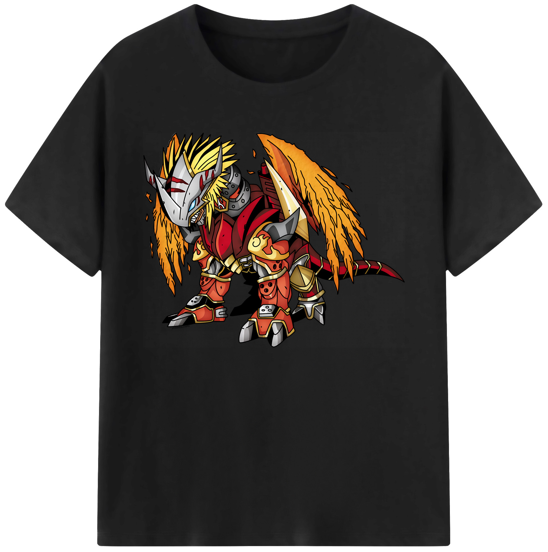 （画像用） Digimon デジタルモンスター/デジモン 綿100％ メンズ半袖Tシャツ｜肌触りやわらか＆通気性