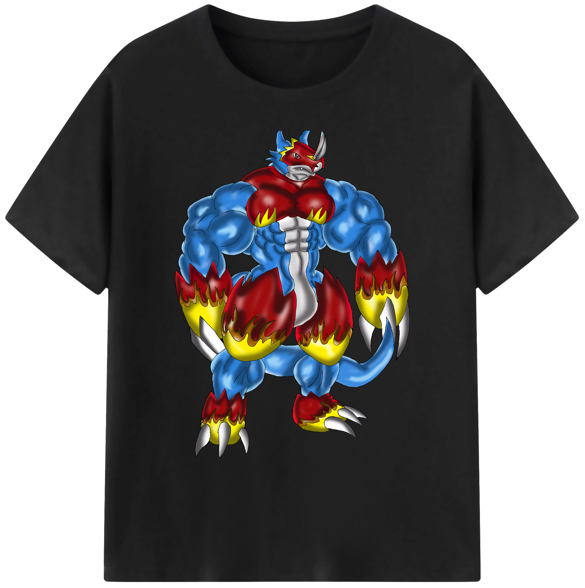 （画像用） Digimon デジタルモンスター/デジモン 綿100％ メンズ半袖Tシャツ｜肌触りやわらか＆通気性