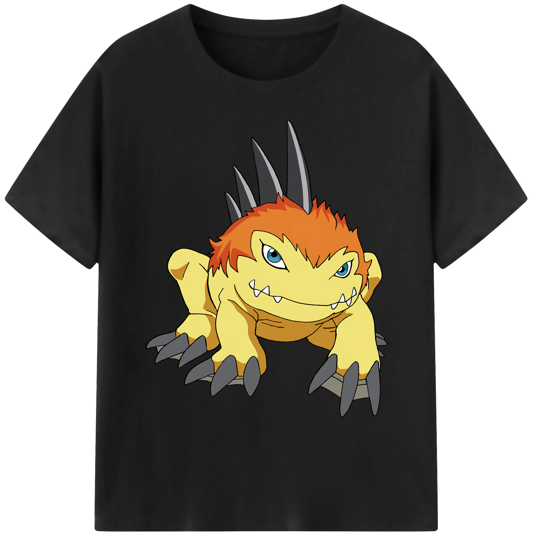 （画像用） Digimon デジタルモンスター/デジモン 綿100％ メンズ半袖Tシャツ｜肌触りやわらか＆通気性