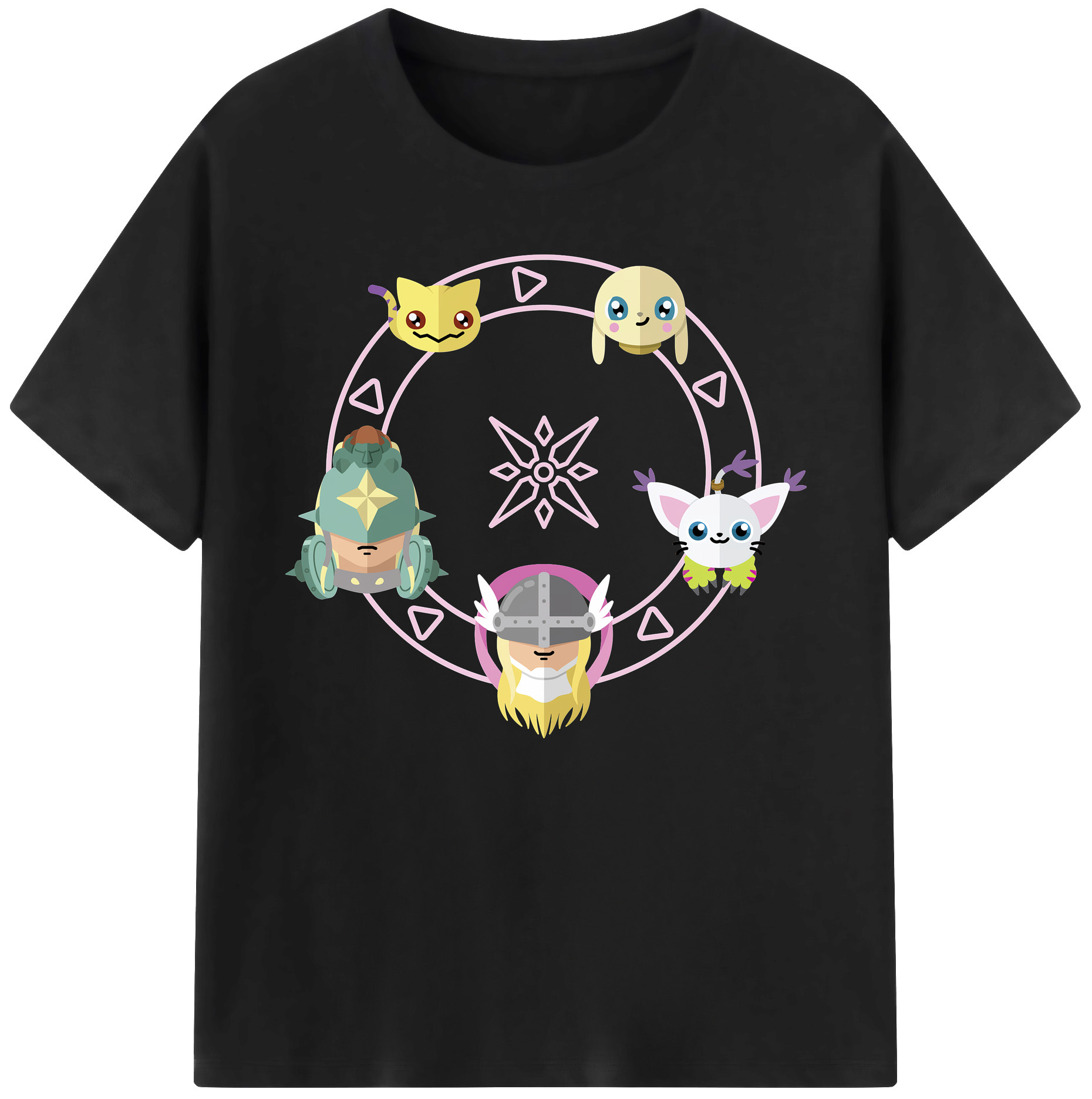 （画像用） Digimon デジタルモンスター/デジモン 綿100％ メンズ半袖Tシャツ｜肌触りやわらか＆通気性