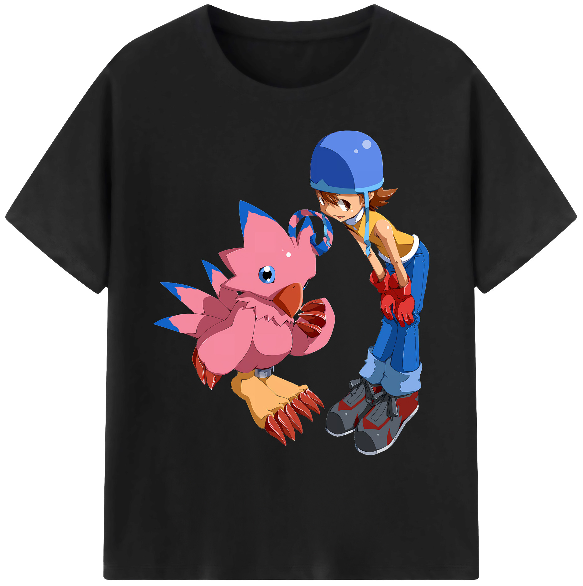 （画像用） Digimon デジタルモンスター/デジモン 綿100％ メンズ半袖Tシャツ｜肌触りやわらか＆通気性