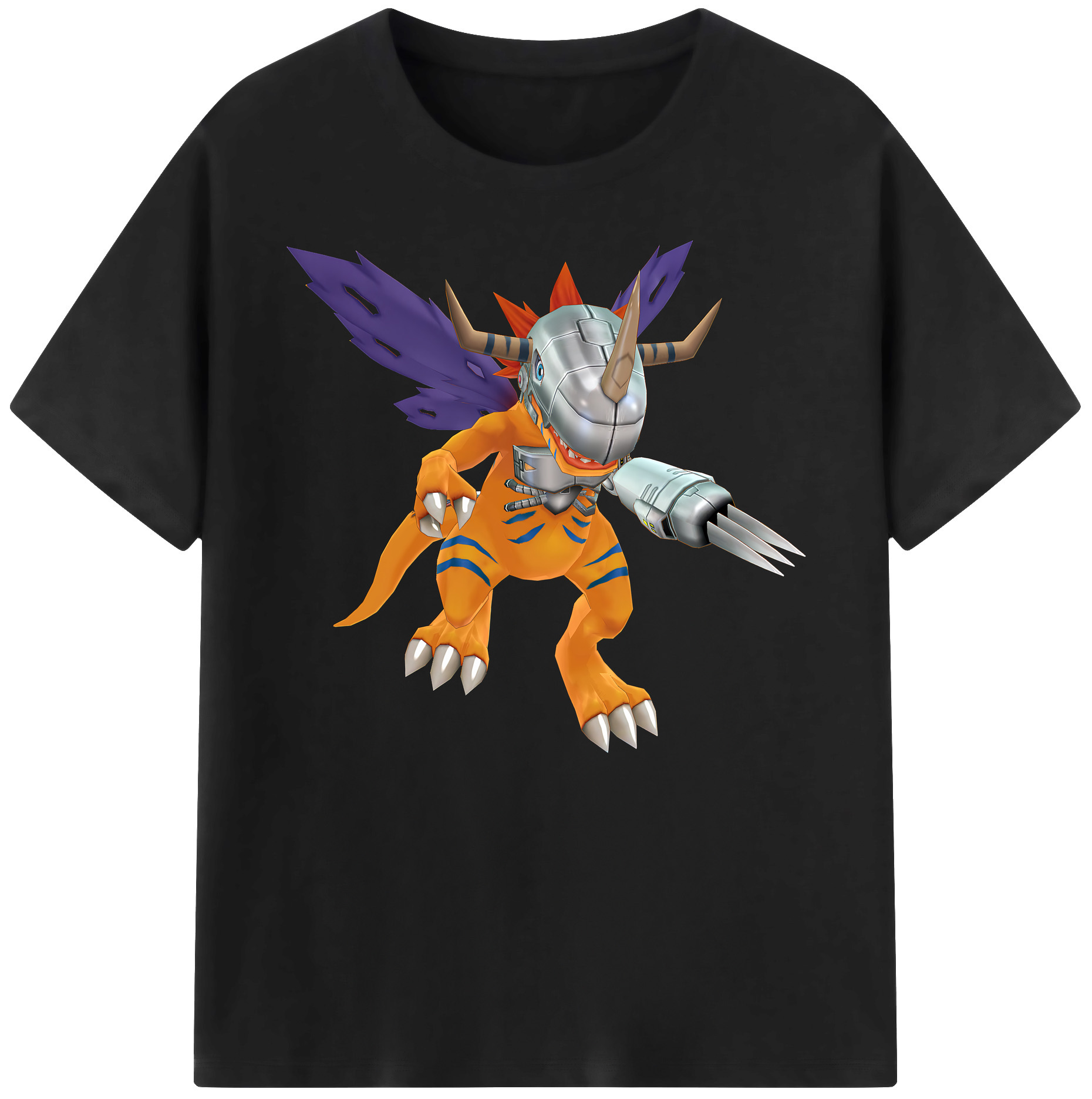 （画像用） Digimon デジタルモンスター/デジモン 綿100％ メンズ半袖Tシャツ｜肌触りやわらか＆通気性