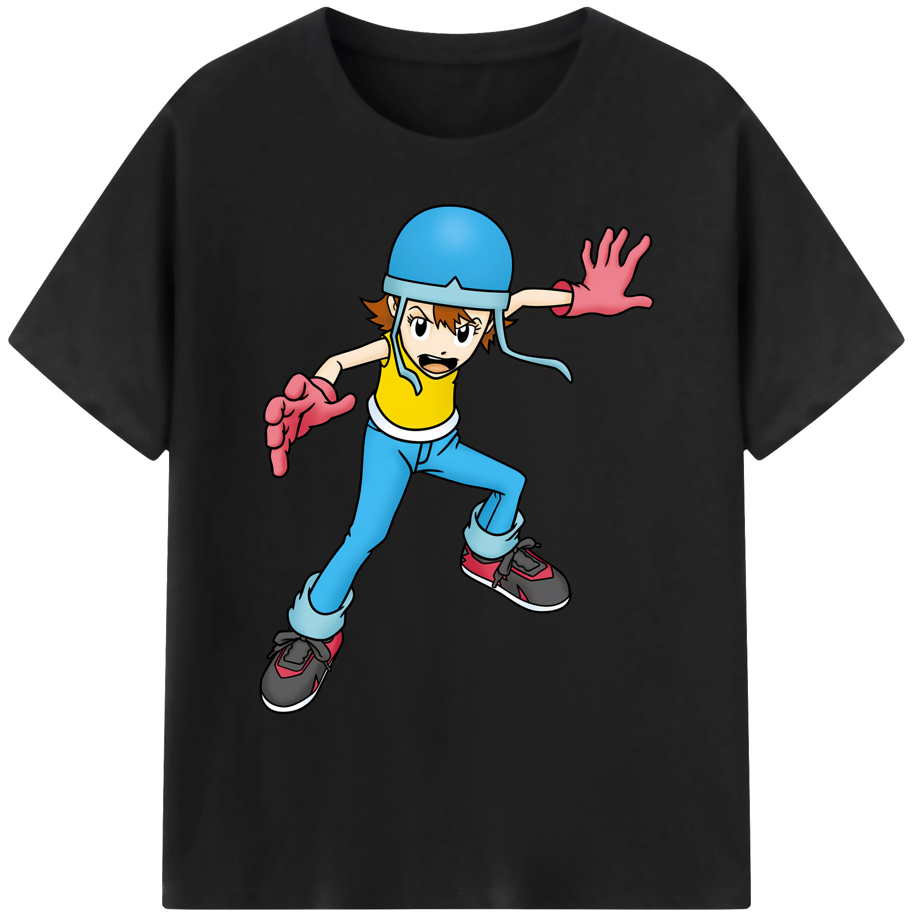 （画像用） Digimon デジタルモンスター/デジモン 綿100％ メンズ半袖Tシャツ｜肌触りやわらか＆通気性