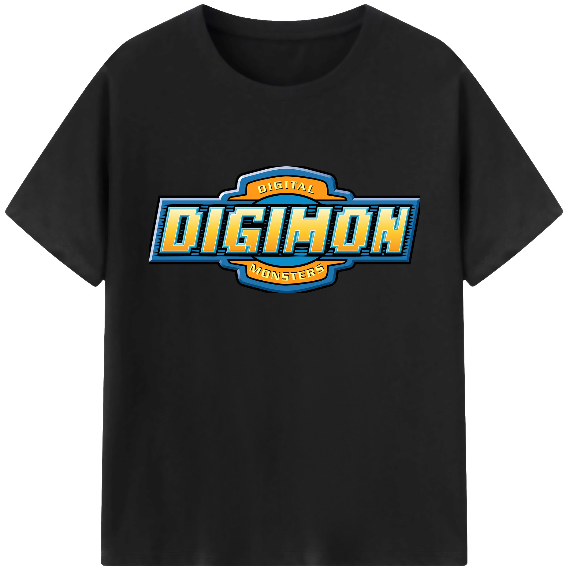 （画像用） Digimon デジタルモンスター/デジモン 綿100％ メンズ半袖Tシャツ｜肌触りやわらか＆通気性