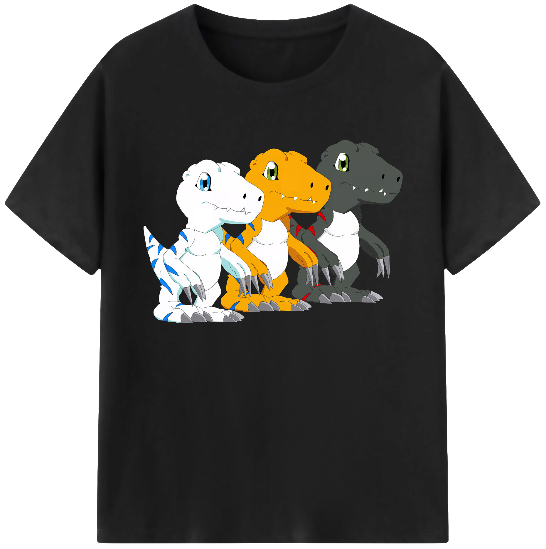 （画像用） Digimon デジタルモンスター/デジモン 綿100％ メンズ半袖Tシャツ｜肌触りやわらか＆通気性