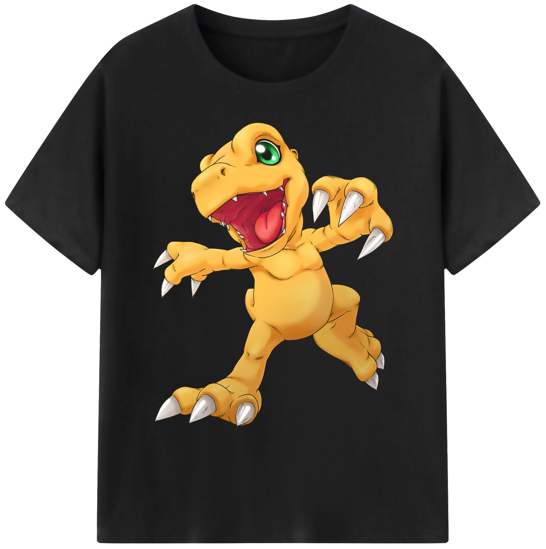 （画像用） Digimon デジタルモンスター/デジモン 綿100％ メンズ半袖Tシャツ｜肌触りやわらか＆通気性