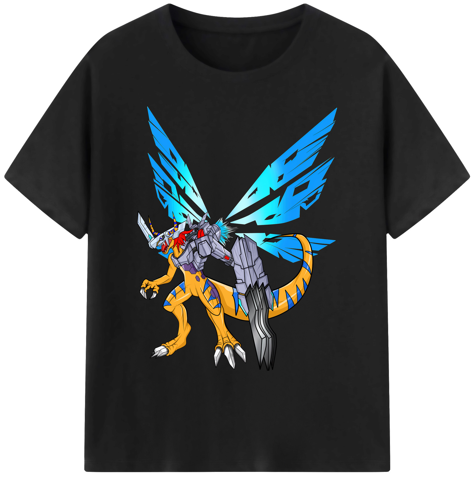 （画像用） Digimon デジタルモンスター/デジモン 綿100％ メンズ半袖Tシャツ｜肌触りやわらか＆通気性