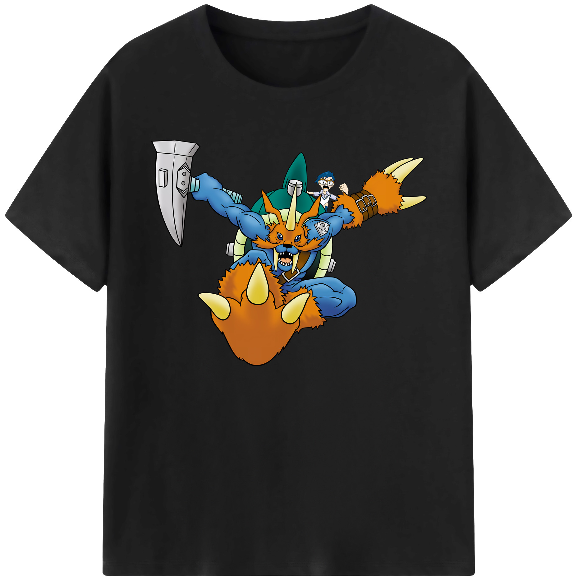 （画像用） Digimon デジタルモンスター/デジモン 綿100％ メンズ半袖Tシャツ｜肌触りやわらか＆通気性