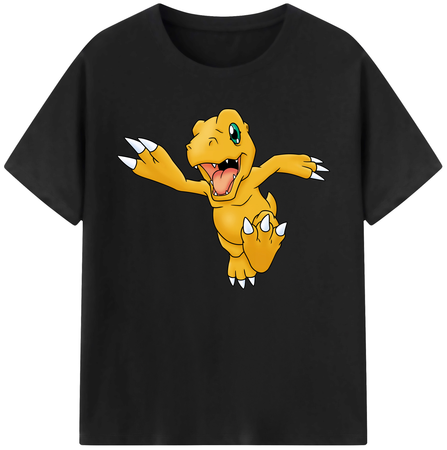 （画像用） Digimon デジタルモンスター/デジモン 綿100％ メンズ半袖Tシャツ｜肌触りやわらか＆通気性