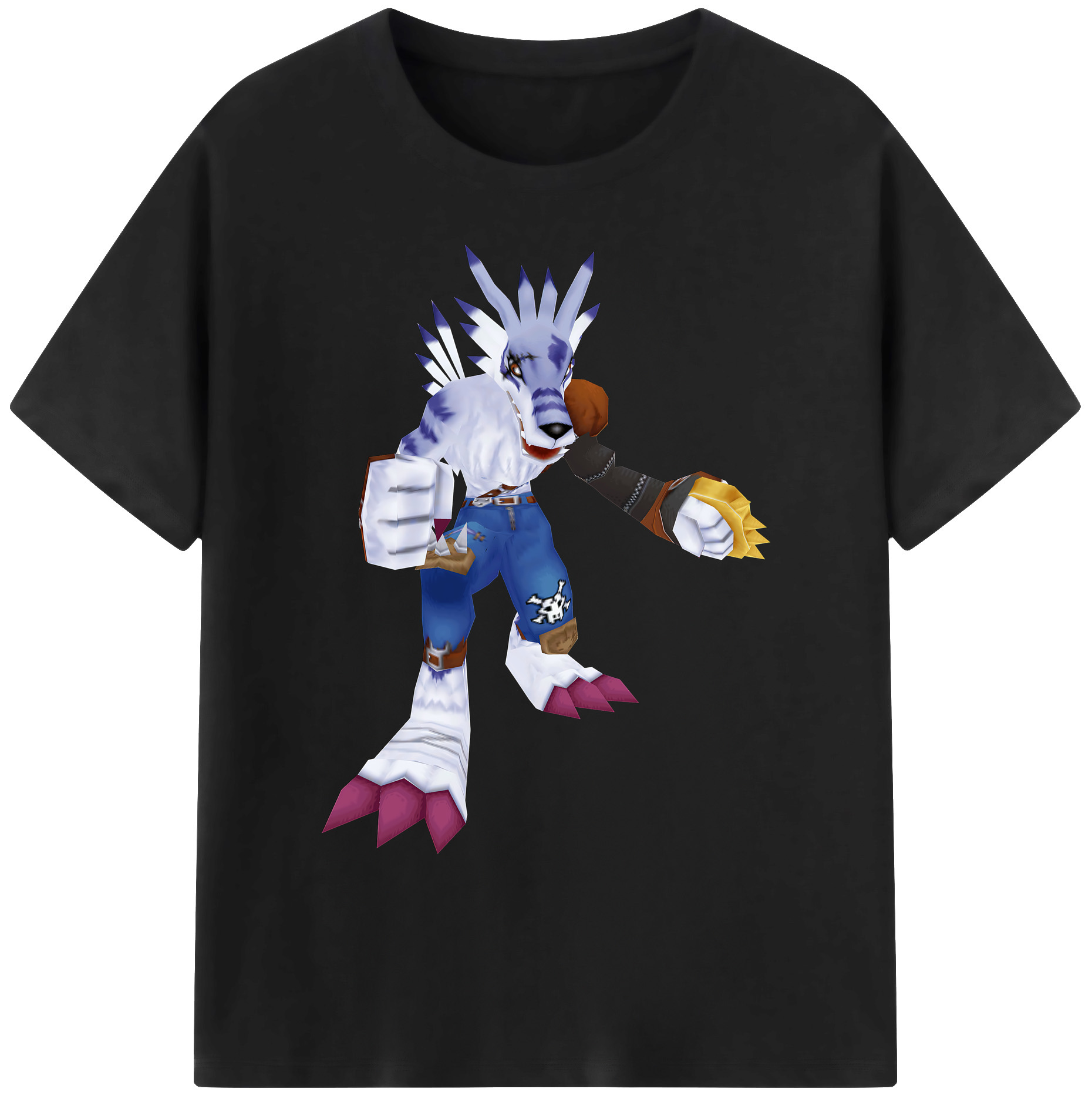 （画像用） Digimon デジタルモンスター/デジモン 綿100％ メンズ半袖Tシャツ｜肌触りやわらか＆通気性