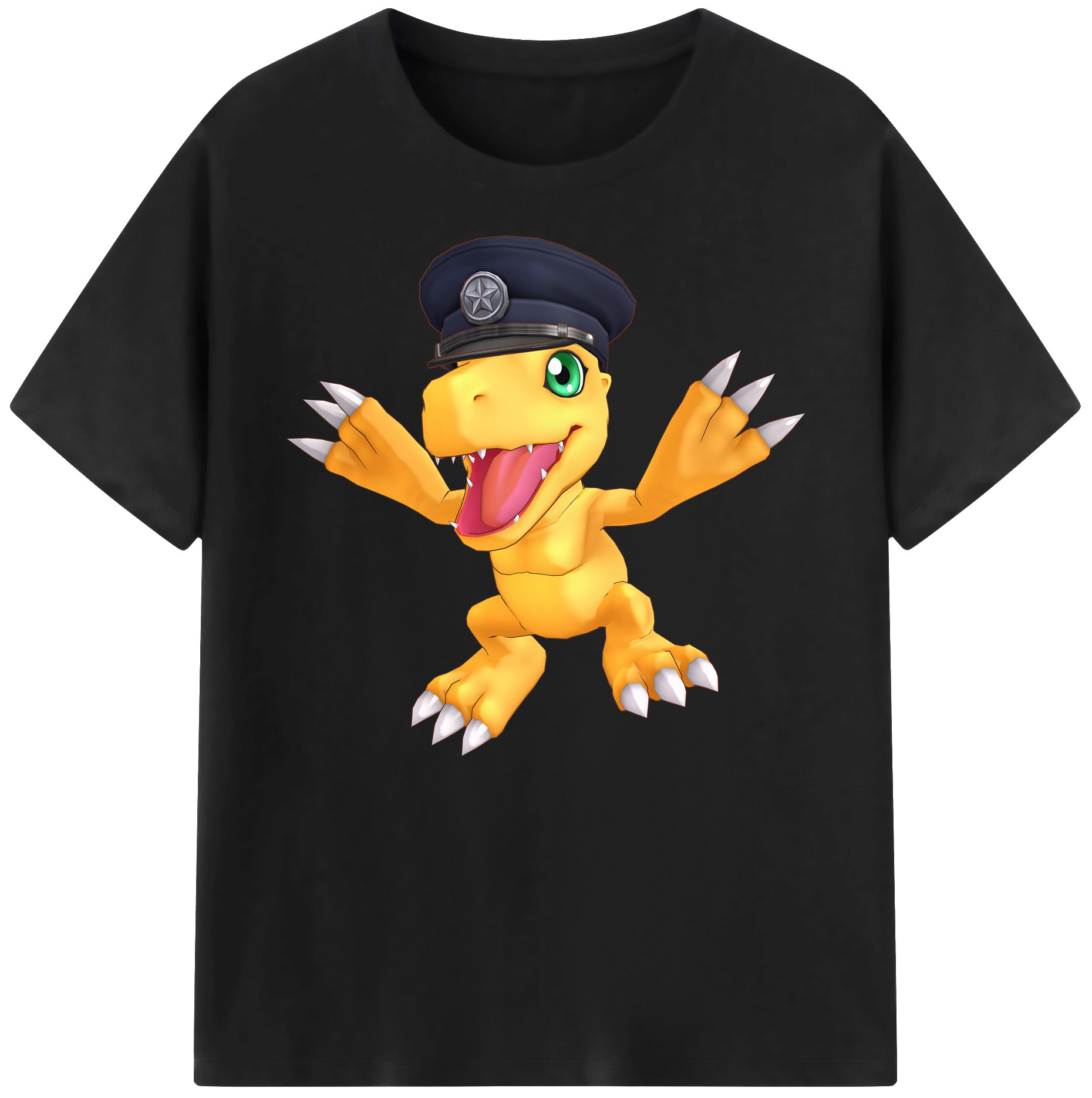 （画像用） Digimon デジタルモンスター/デジモン 綿100％ メンズ半袖Tシャツ｜肌触りやわらか＆通気性