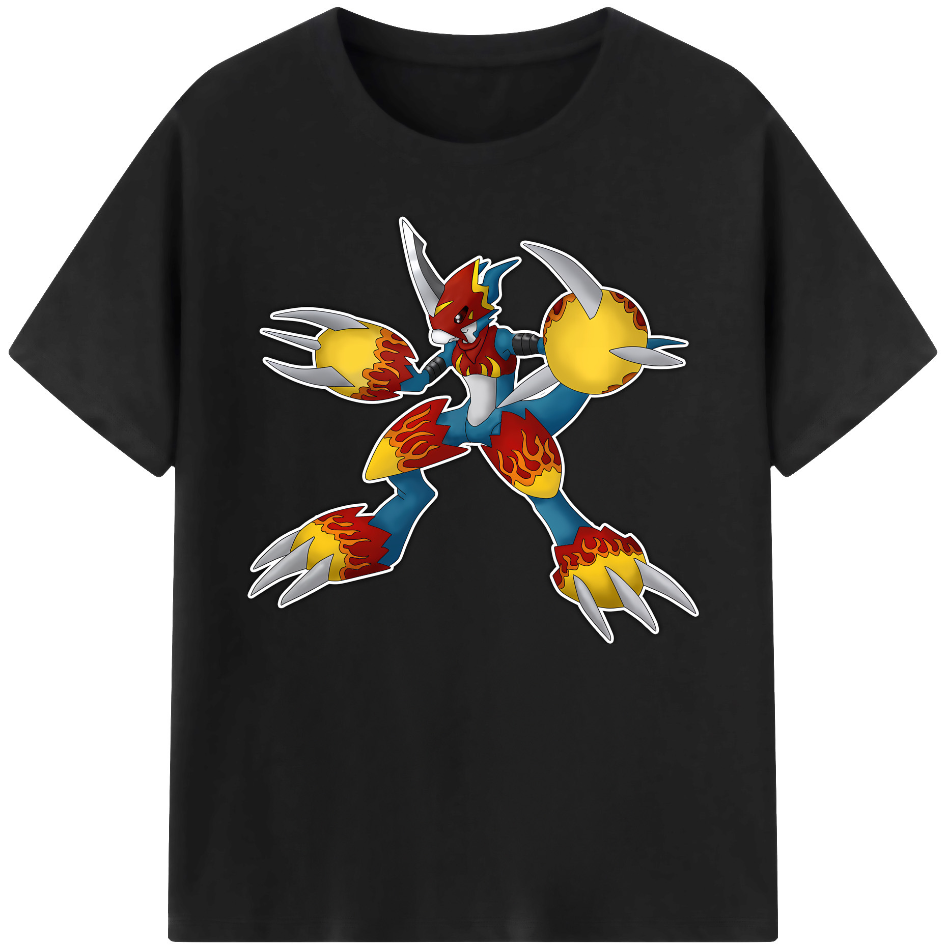 （画像用） Digimon デジタルモンスター/デジモン 綿100％ メンズ半袖Tシャツ｜肌触りやわらか＆通気性