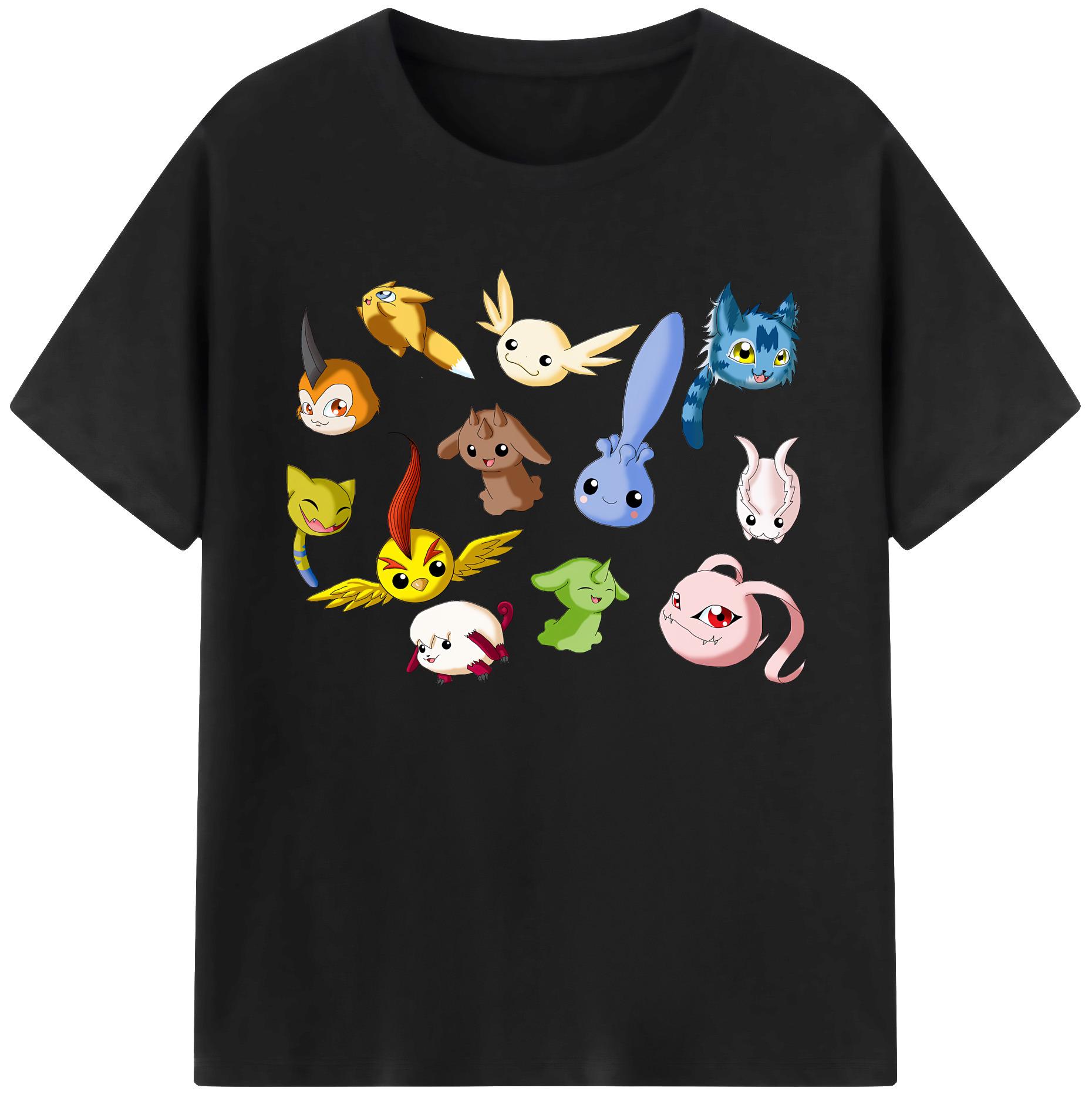 （画像用） Digimon デジタルモンスター/デジモン 綿100％ メンズ半袖Tシャツ｜肌触りやわらか＆通気性