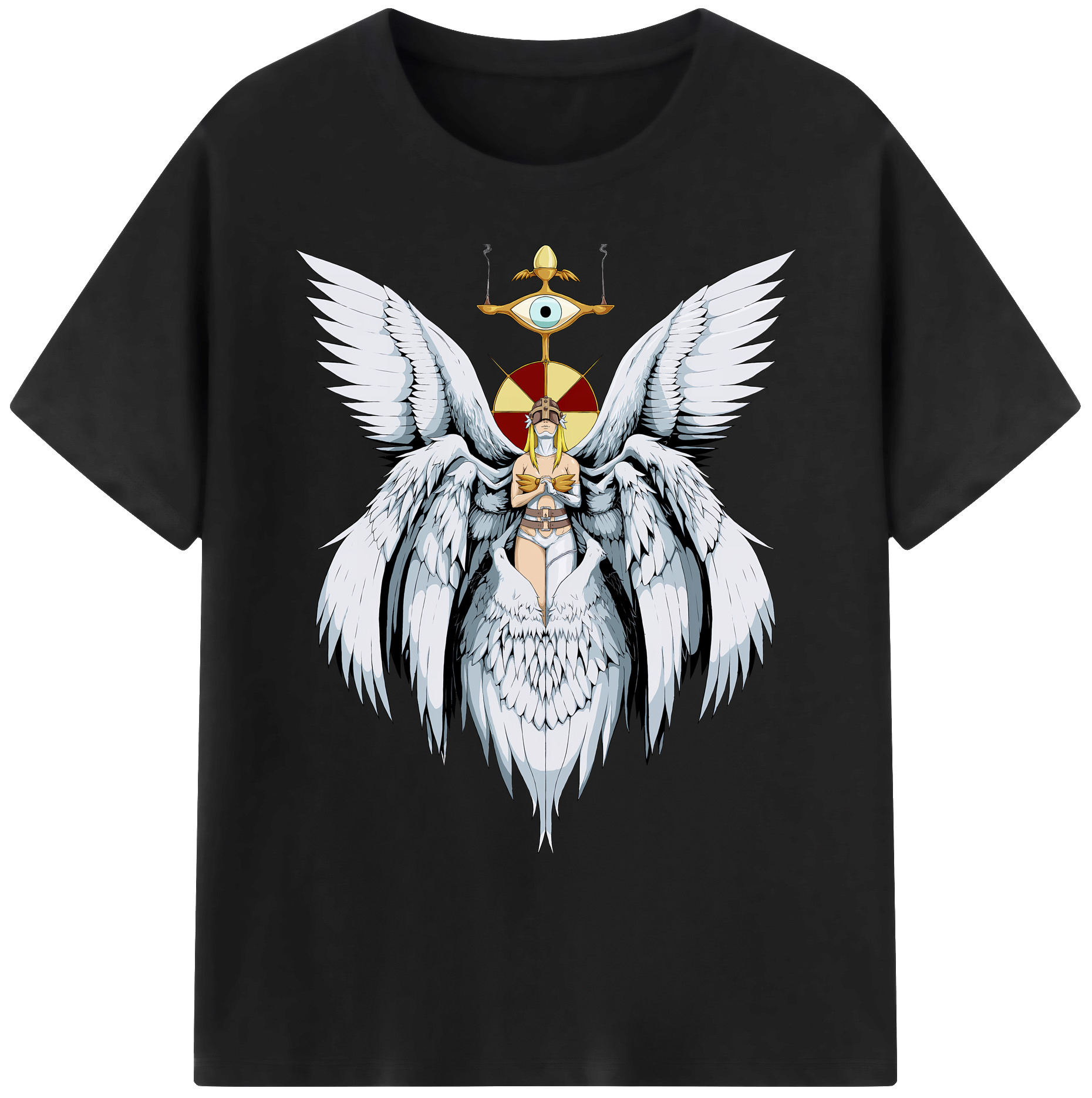（画像用） Digimon デジタルモンスター/デジモン 綿100％ メンズ半袖Tシャツ｜肌触りやわらか＆通気性