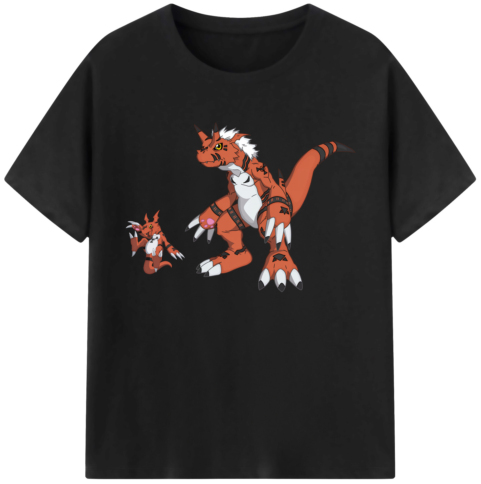 （画像用） Digimon デジタルモンスター/デジモン 綿100％ メンズ半袖Tシャツ｜肌触りやわらか＆通気性