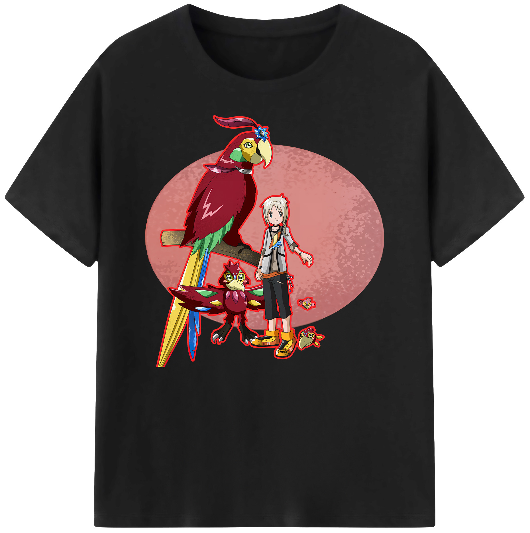 （画像用） Digimon デジタルモンスター/デジモン 綿100％ メンズ半袖Tシャツ｜肌触りやわらか＆通気性