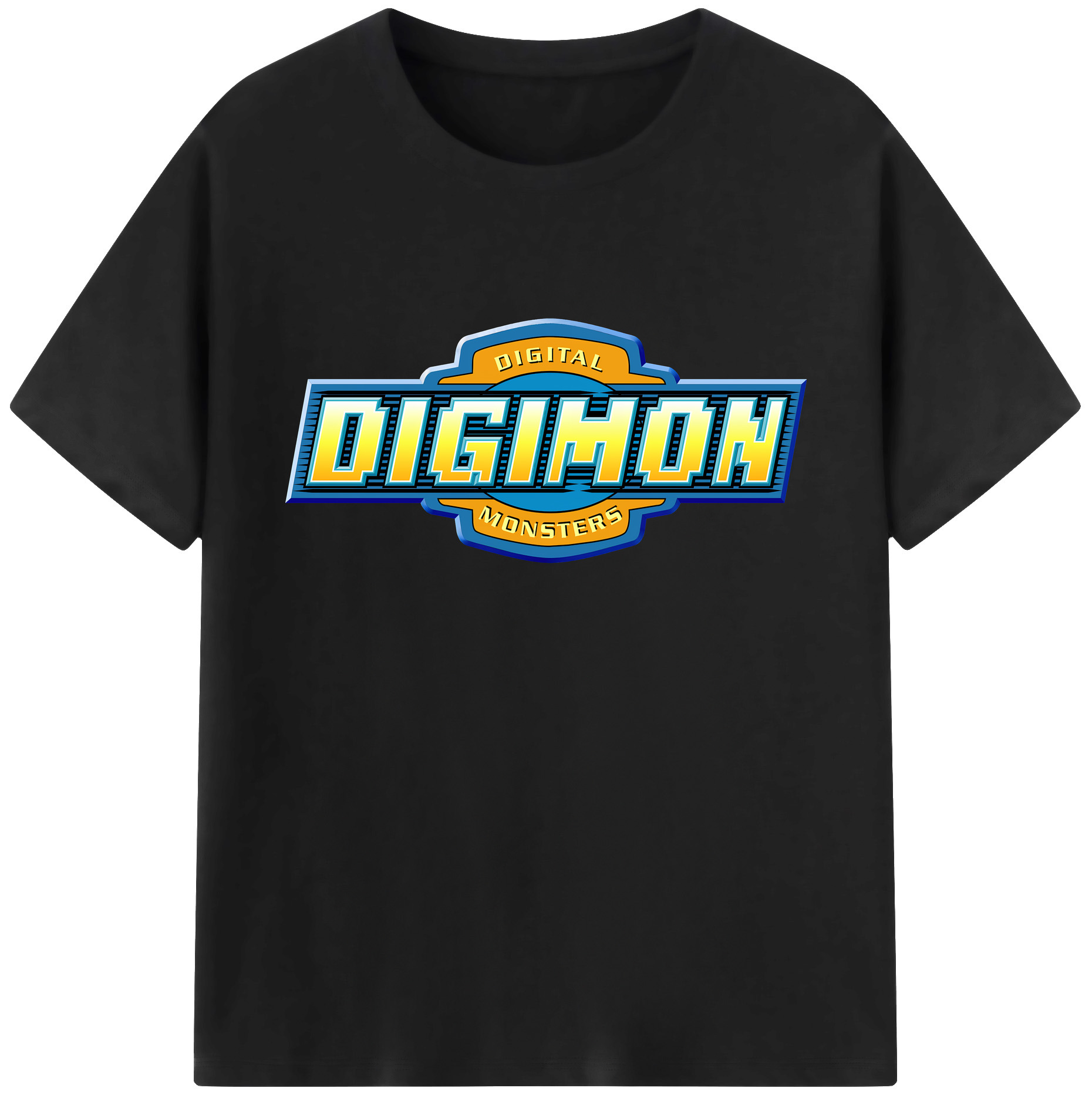 （画像用） Digimon デジタルモンスター/デジモン 綿100％ メンズ半袖Tシャツ｜肌触りやわらか＆通気性