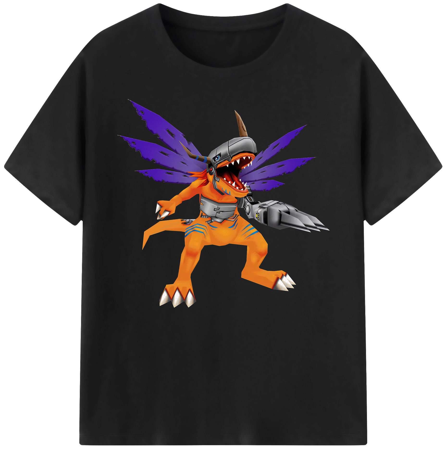 （画像用） Digimon デジタルモンスター/デジモン 綿100％ メンズ半袖Tシャツ｜肌触りやわらか＆通気性