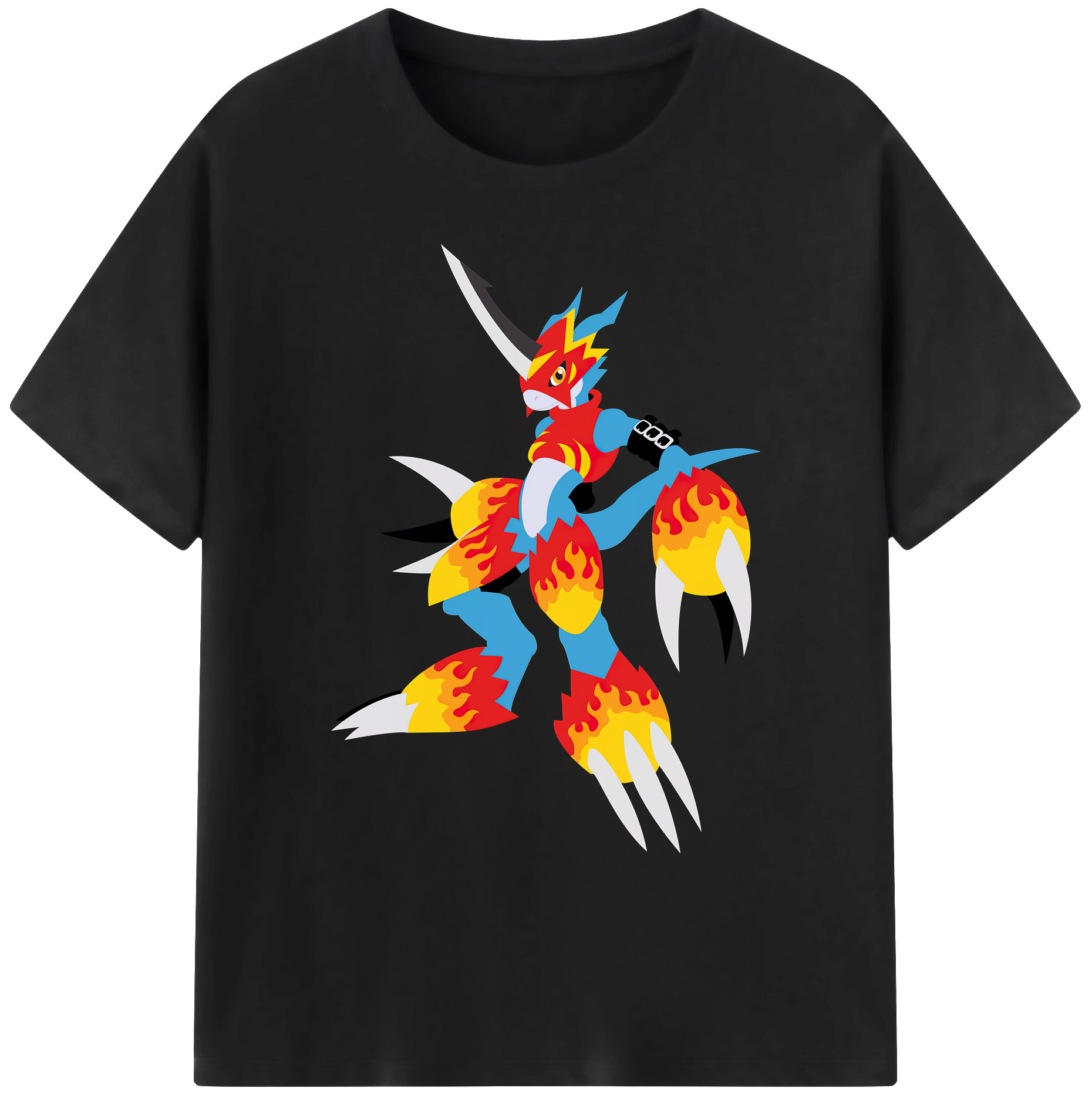 （画像用） Digimon デジタルモンスター/デジモン 綿100％ メンズ半袖Tシャツ｜肌触りやわらか＆通気性
