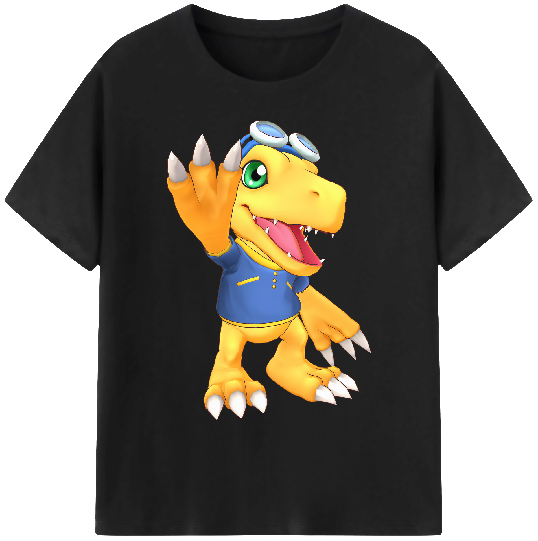 （画像用） Digimon デジタルモンスター/デジモン 綿100％ メンズ半袖Tシャツ｜肌触りやわらか＆通気性