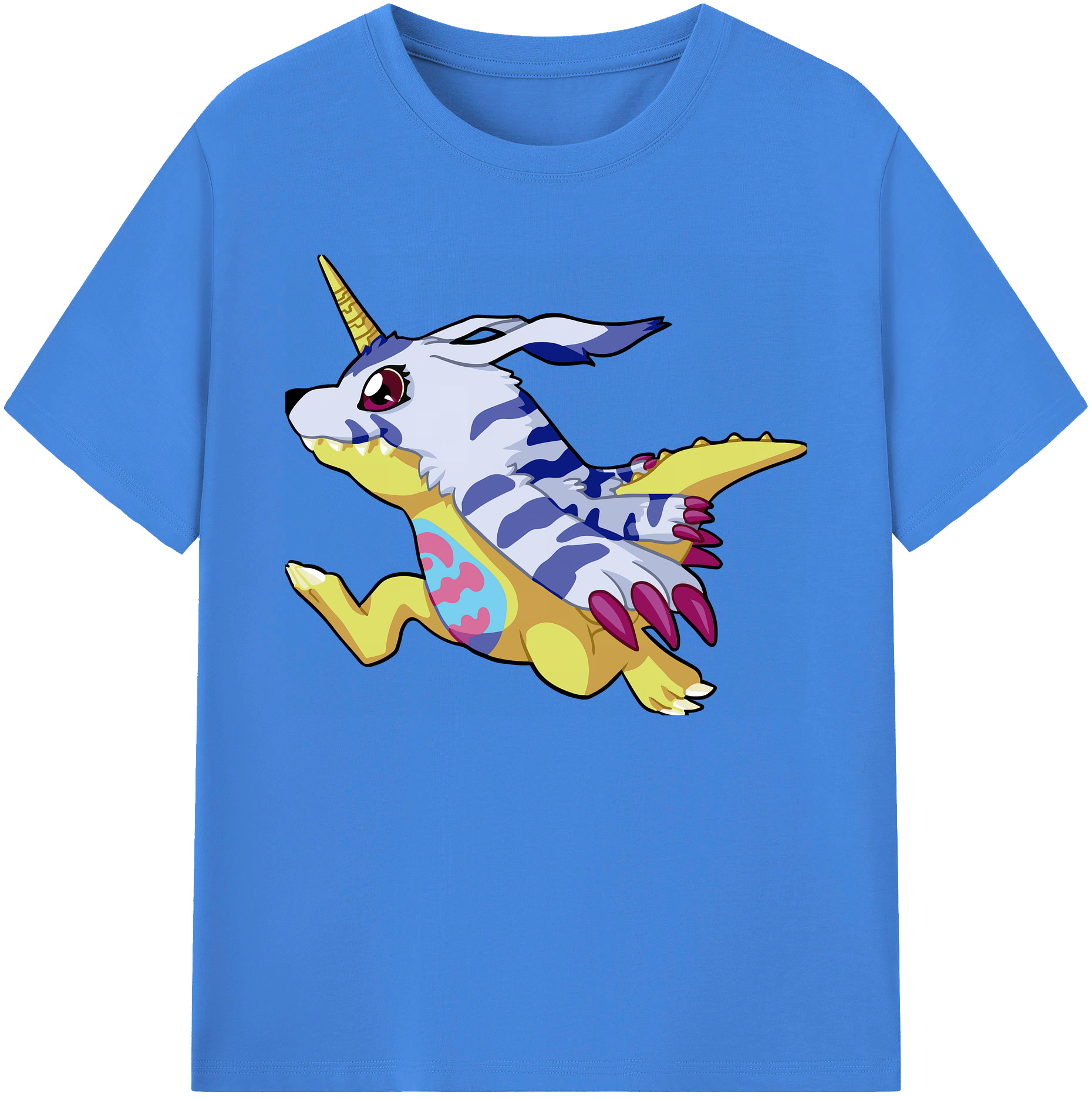（画像用） Digimon デジタルモンスター/デジモン 綿100％ メンズ半袖Tシャツ｜肌触りやわらか＆通気性