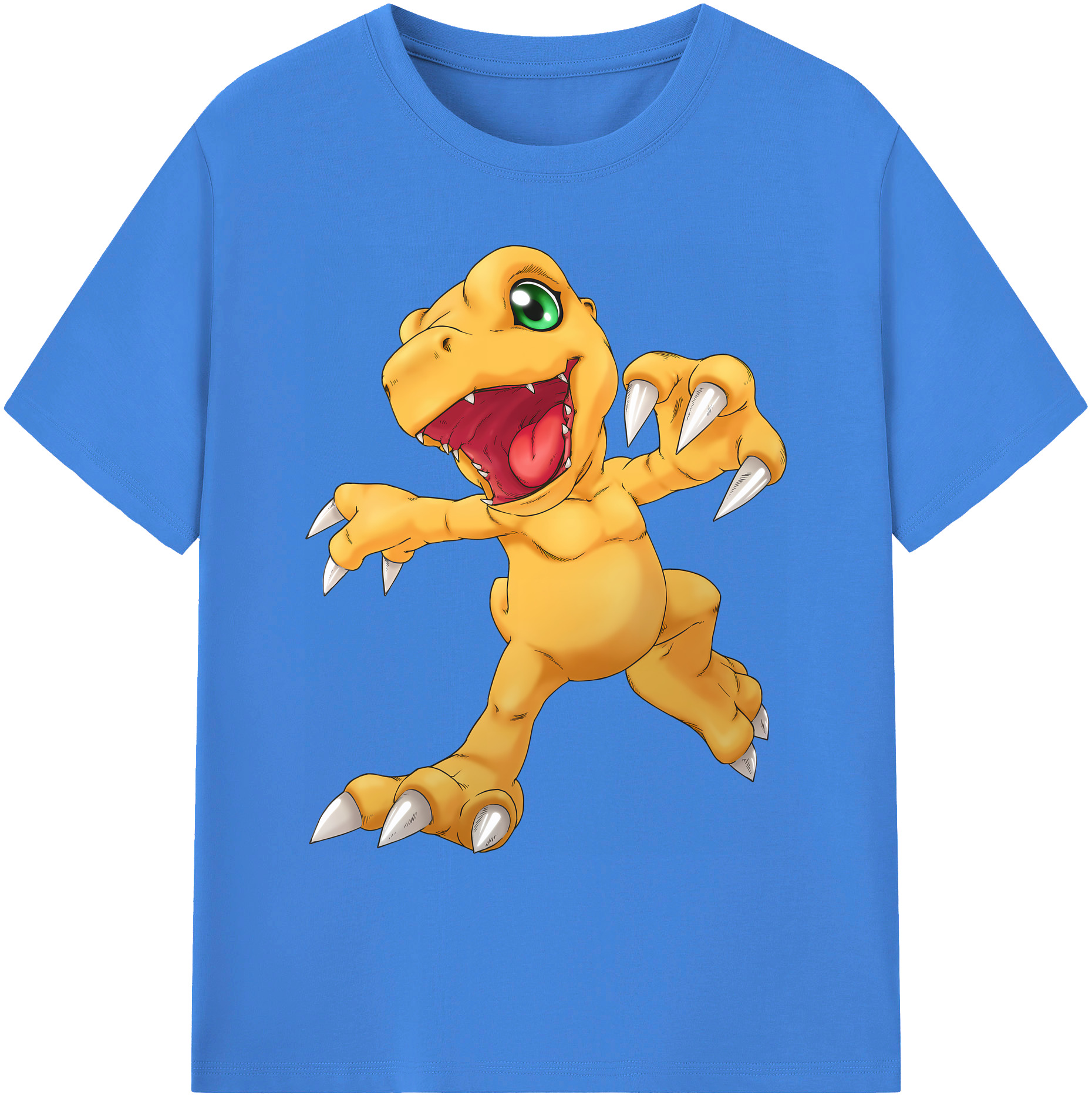 （画像用） Digimon デジタルモンスター/デジモン 綿100％ メンズ半袖Tシャツ｜肌触りやわらか＆通気性