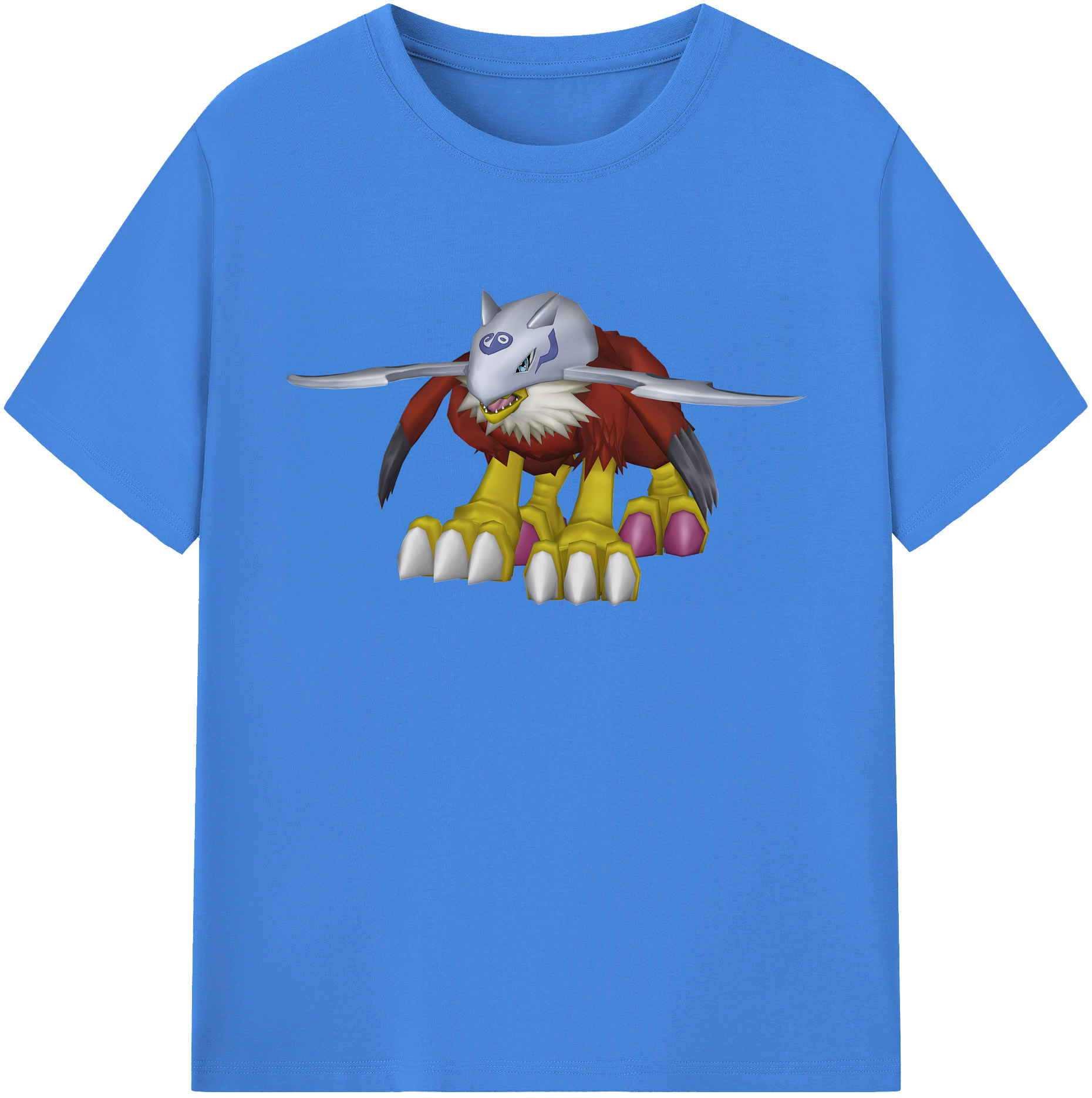 （画像用） Digimon デジタルモンスター/デジモン 綿100％ メンズ半袖Tシャツ｜肌触りやわらか＆通気性