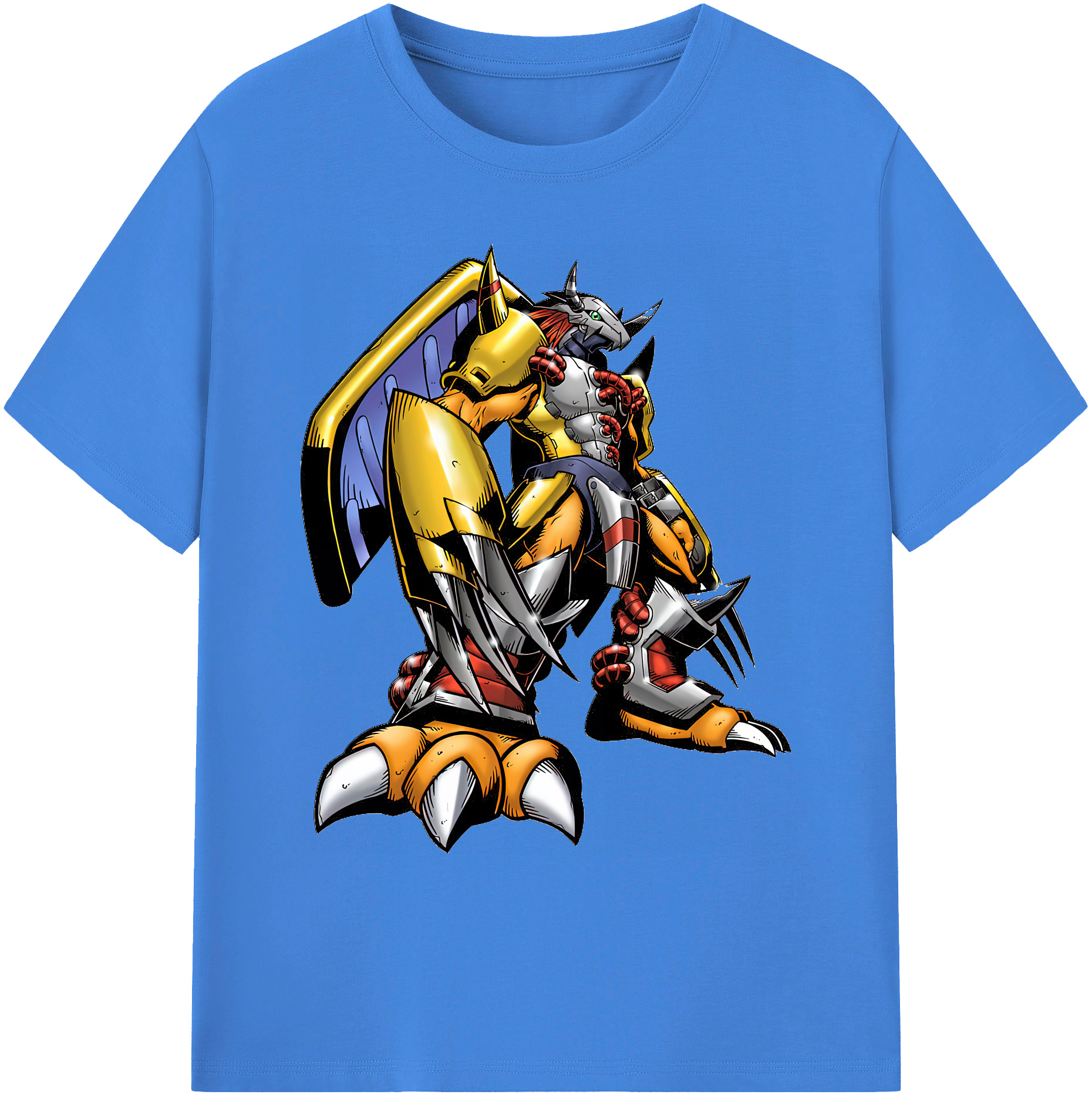 （画像用） Digimon デジタルモンスター/デジモン 綿100％ メンズ半袖Tシャツ｜肌触りやわらか＆通気性