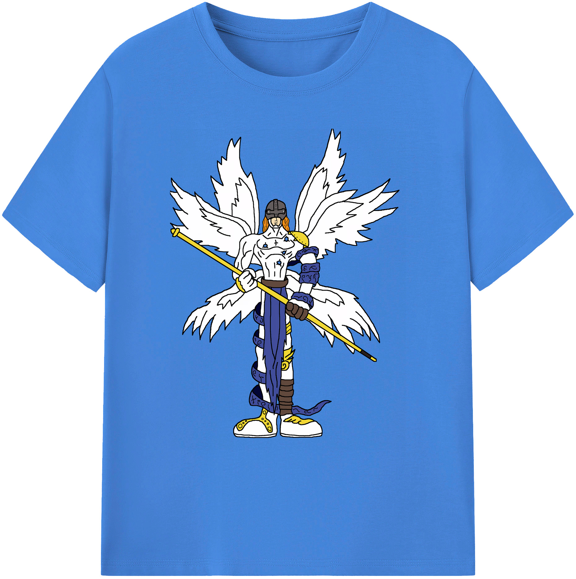 （画像用） Digimon デジタルモンスター/デジモン 綿100％ メンズ半袖Tシャツ｜肌触りやわらか＆通気性